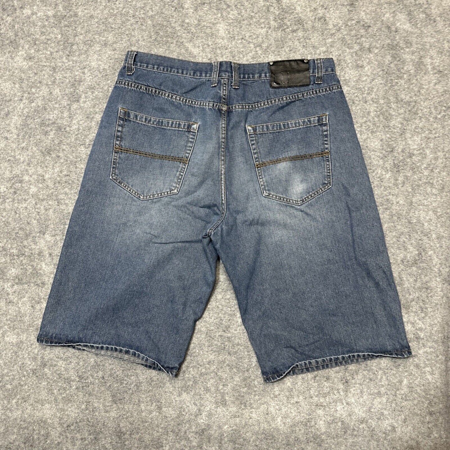 Linea Uomo Relaxed Straight Fit Men's Bermuda Jean Shorts Size W40 Blue Denim