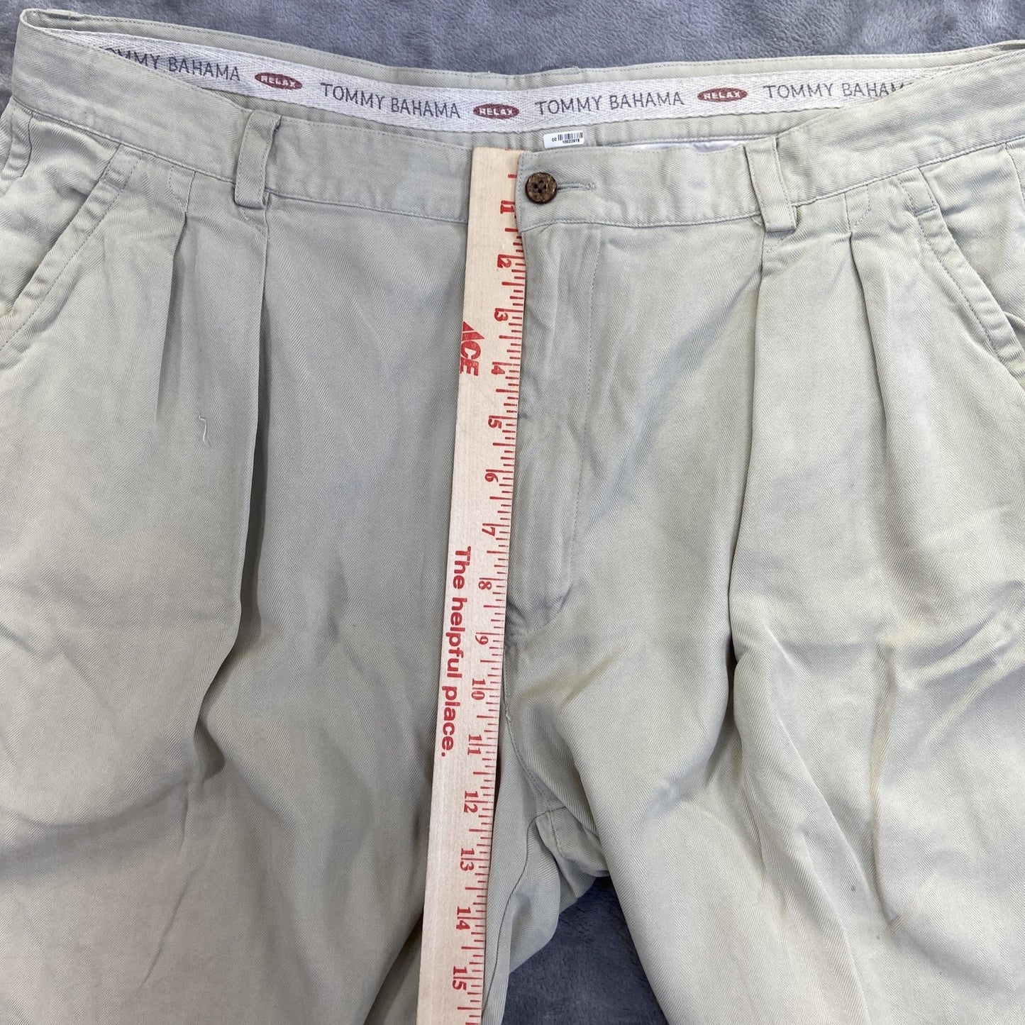 Tommy Bahama Relax Summer Shorts Pleated Silk Shorts Men's Size 38 Beige