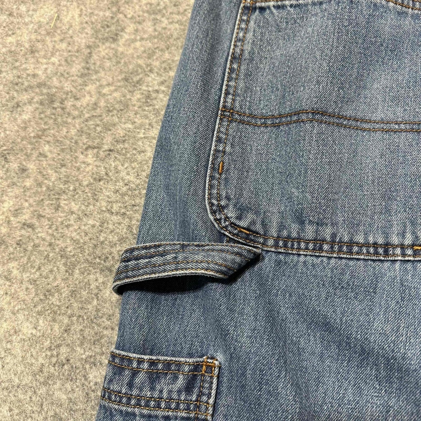 Wolverine Men's Boulder Straight Leg Cargo Work Jeans Size 40/30 Blue Wash Denim