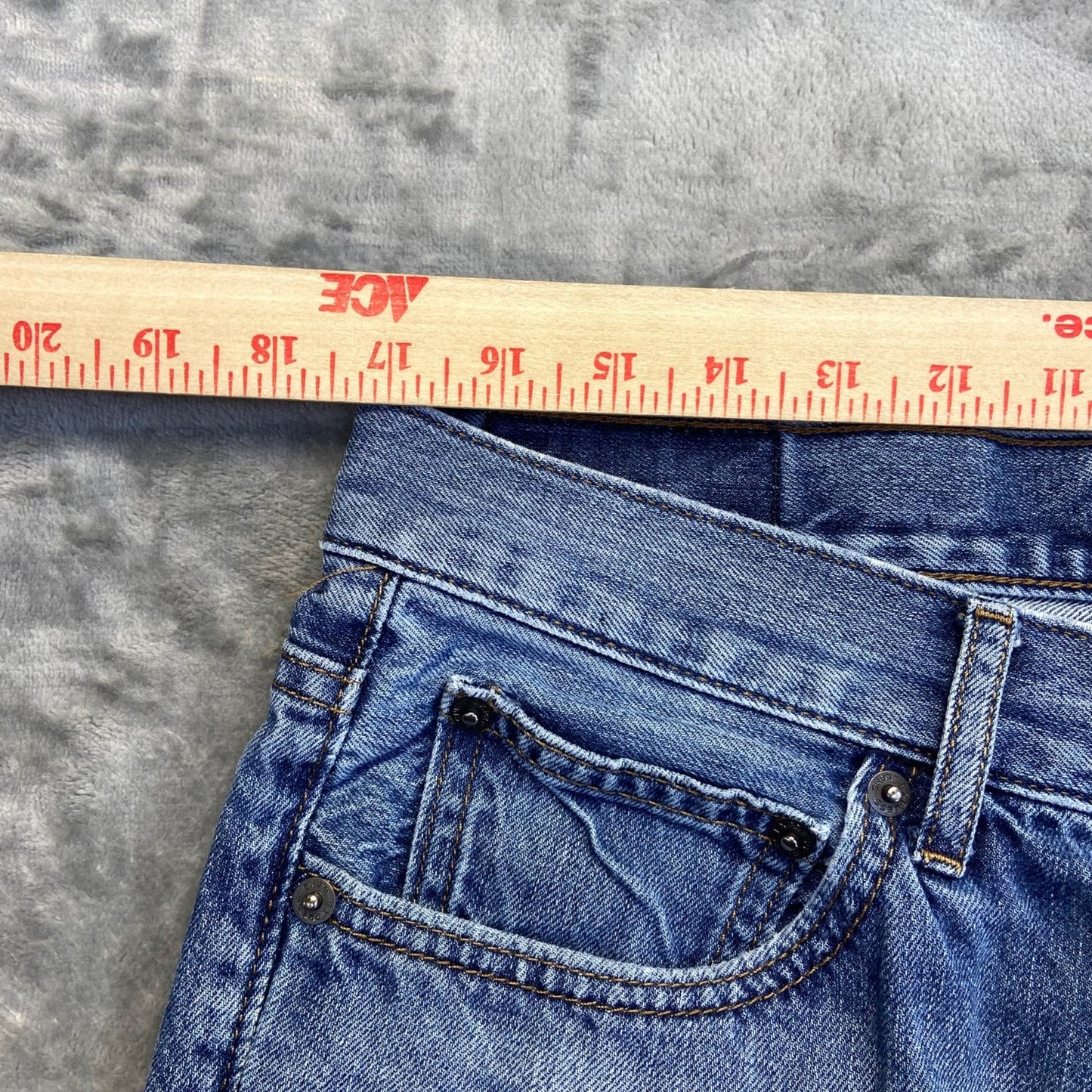 Express Men's Rocco Slim Fit Straight Jeans 34x32 Blue