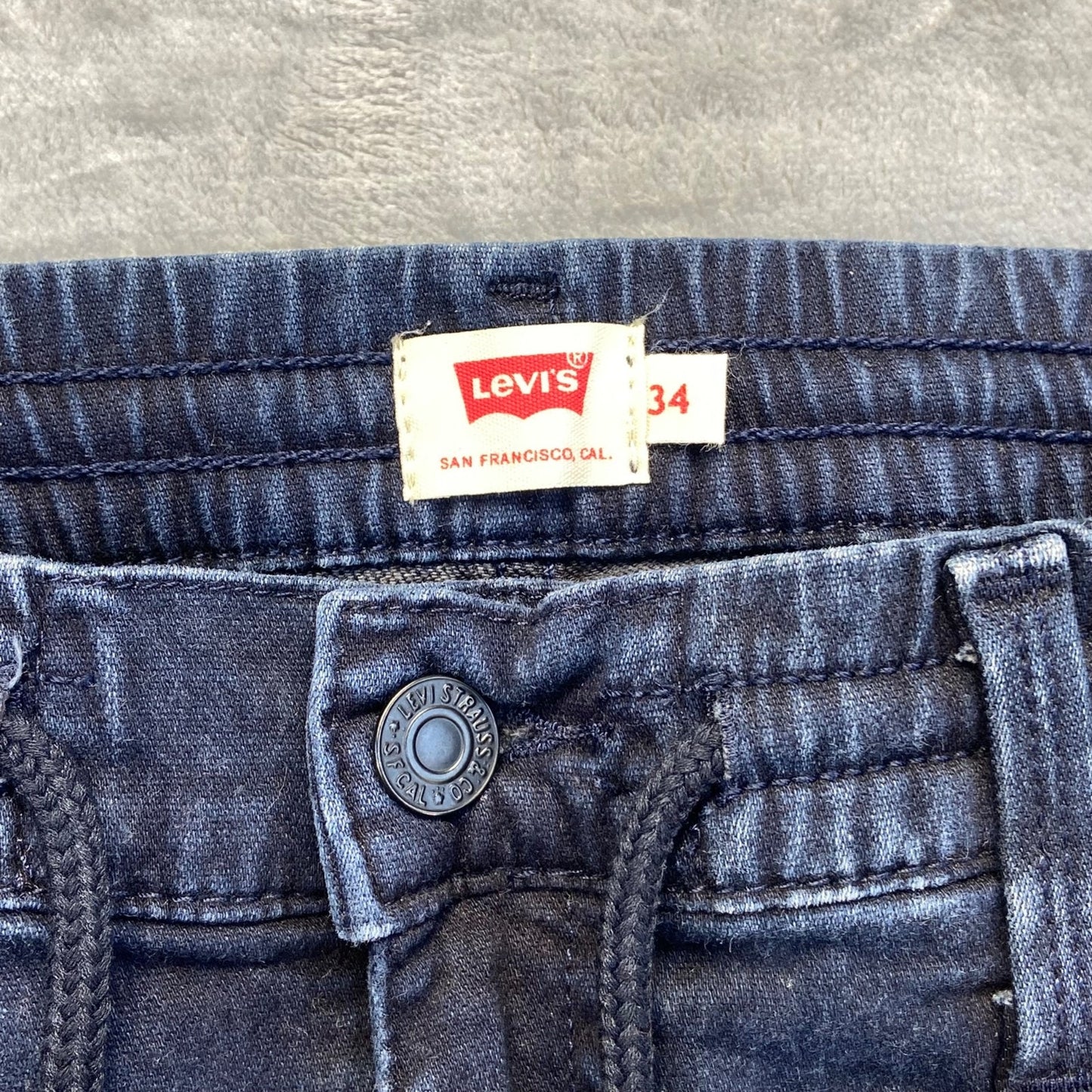 Levi's Men's Skinny Jeans Size 34 Blue Dark Wash