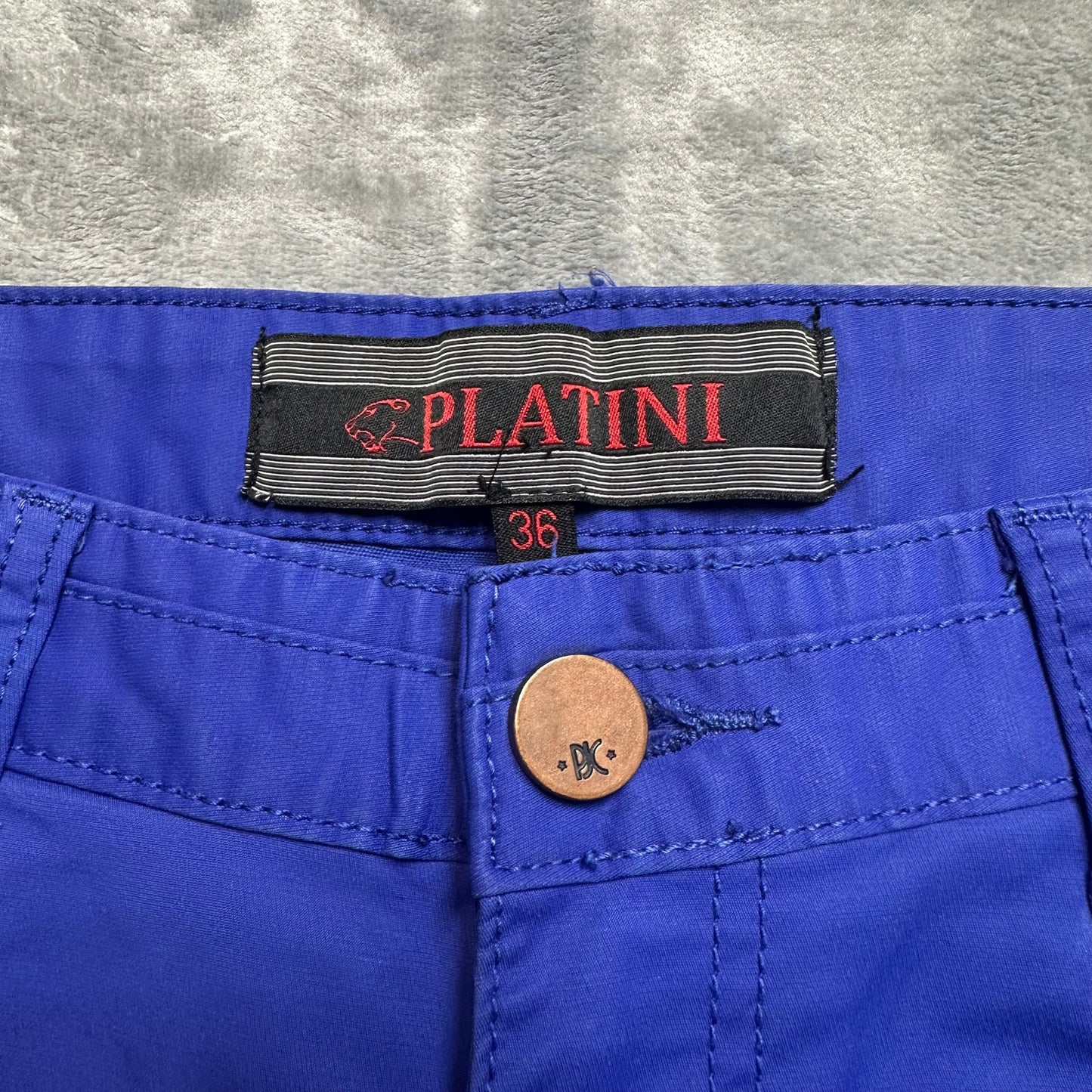Platini Straight Jeans Men's Size 36x30 Blue