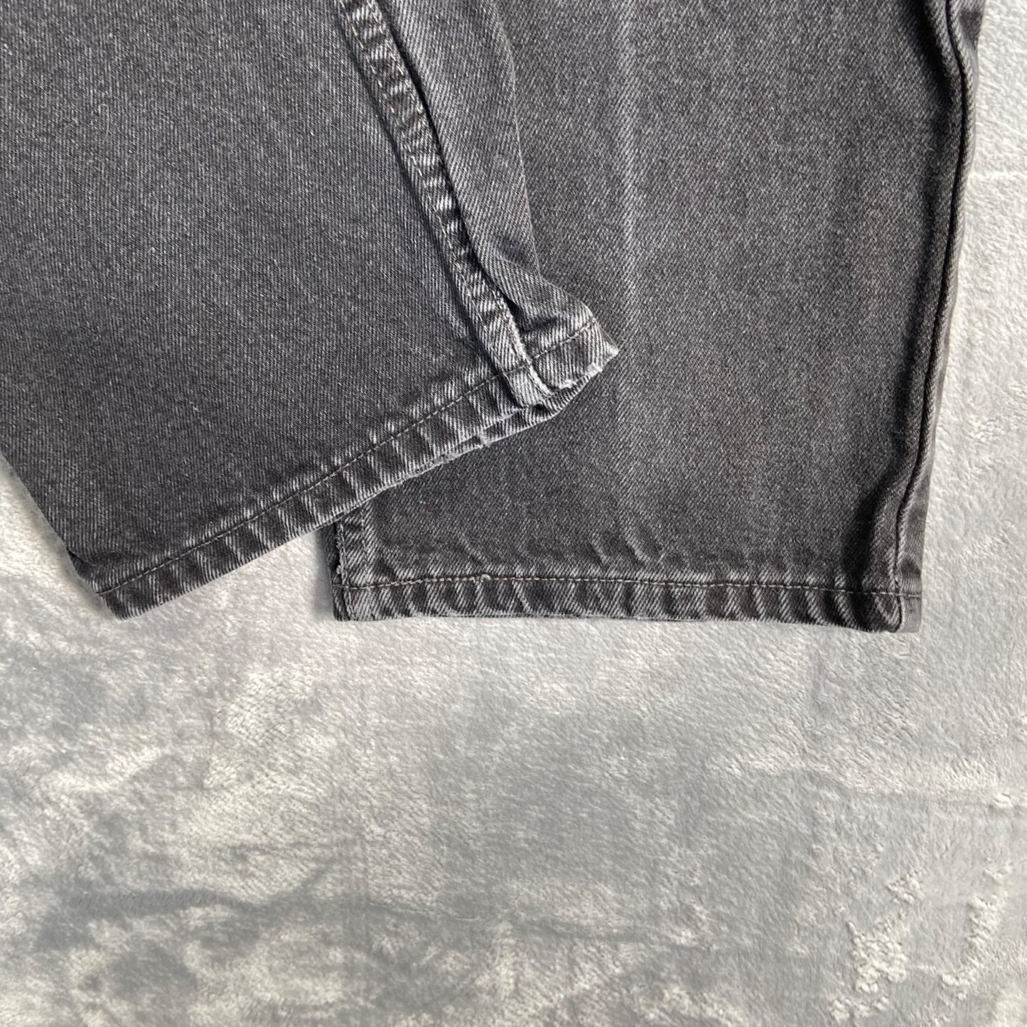 Levi's 505 Regular Fit Straight Leg Men's Jeans 33x34 Black Denim
