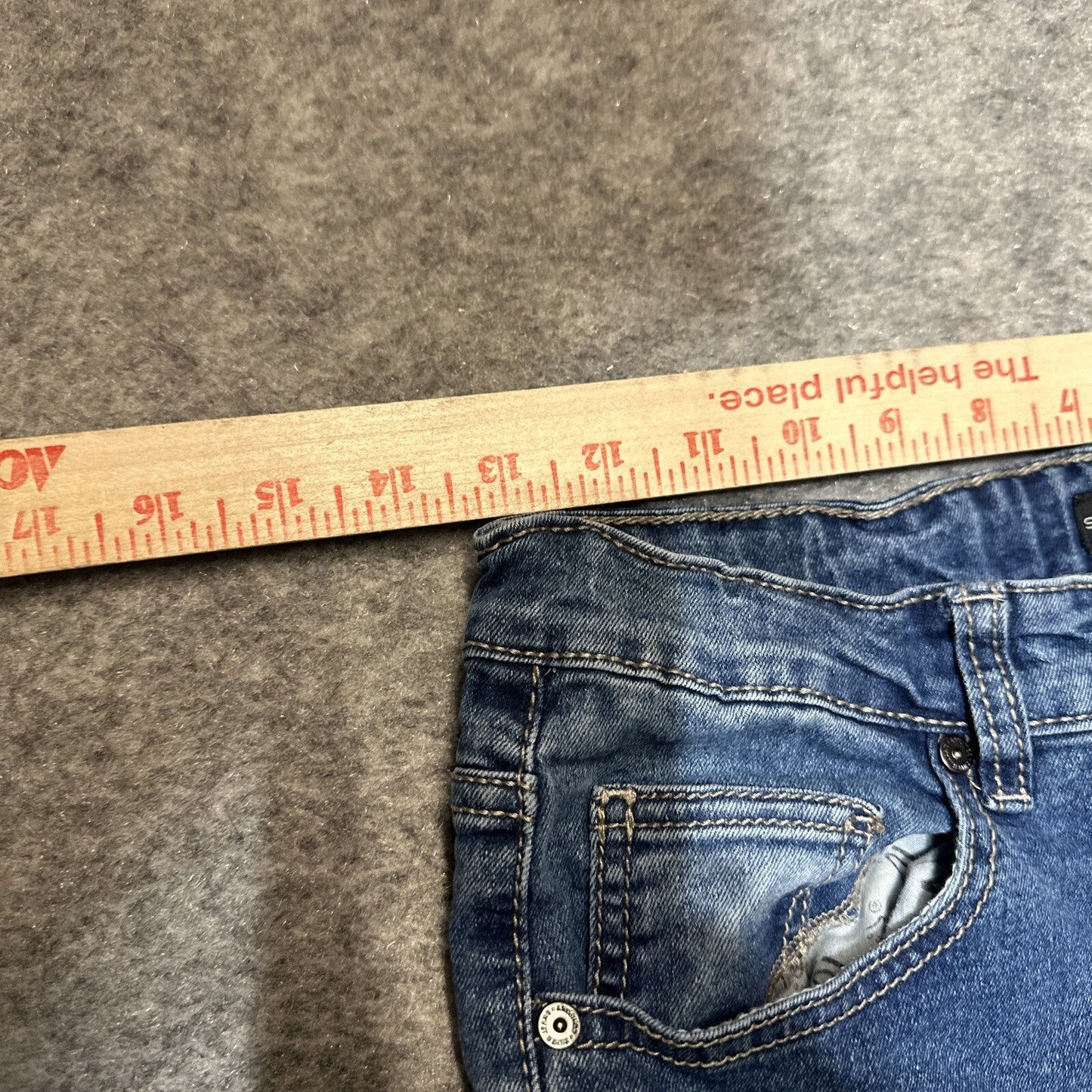 Silver Jeans Zane Youth Boys Adjustable Waist Jeans Sz 12 Blue Med Wash Denim
