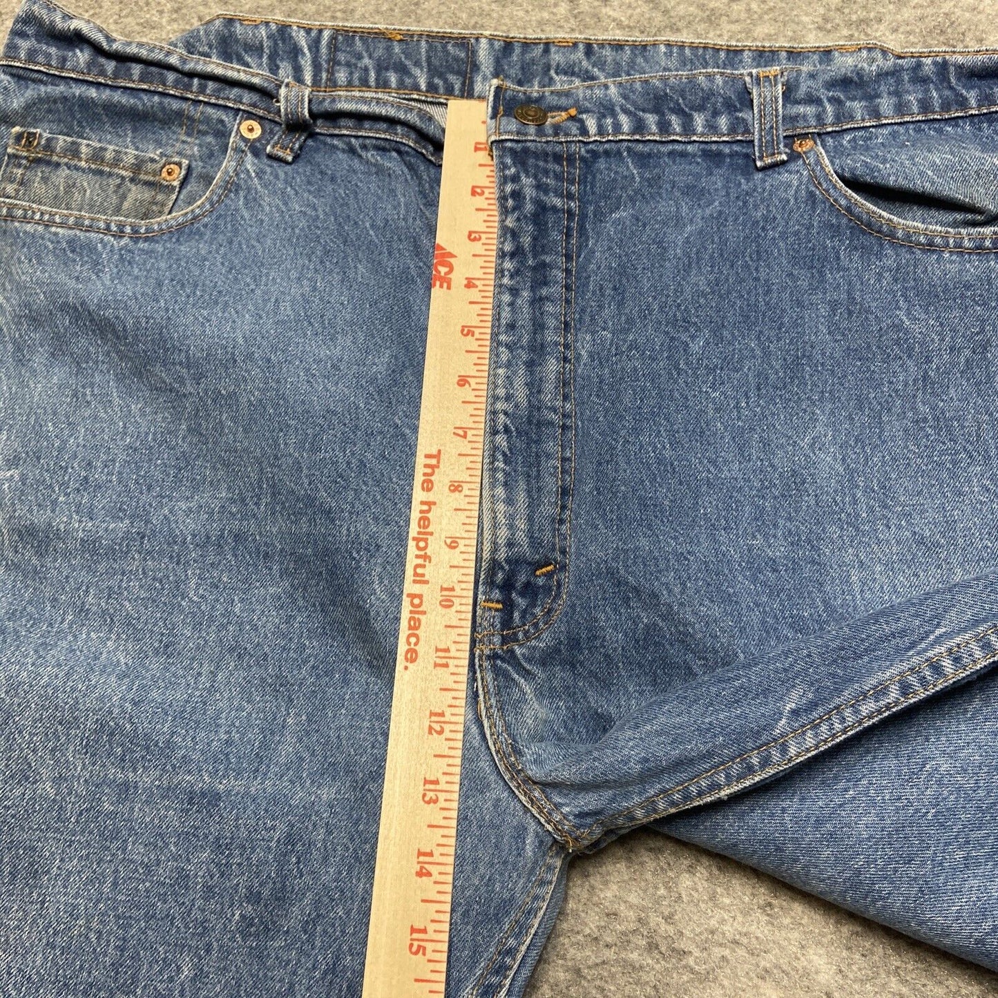 Vintage Levi's 505XX Regular Fit Jeans Men's Size 46x32 *44x29* Blue Hemmed