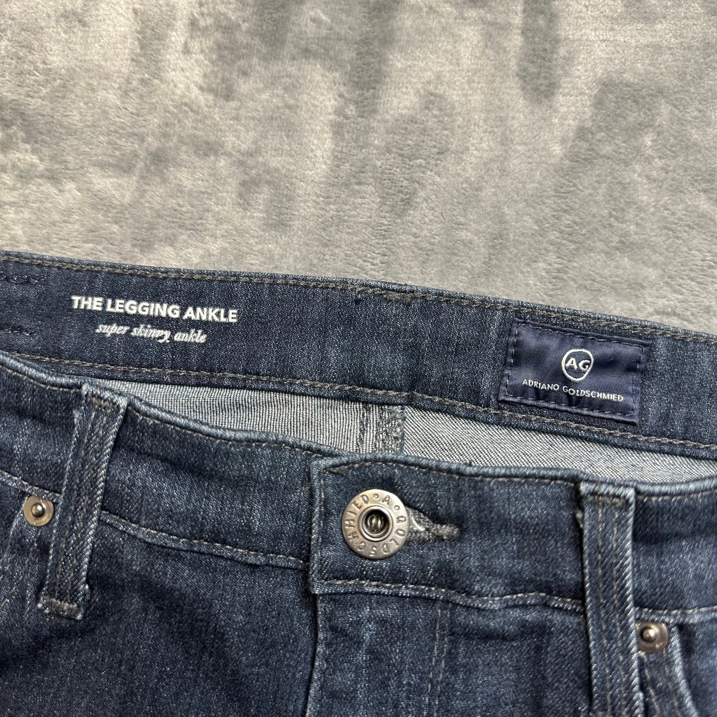 Adriano Goldschmied The Legging Ankle Skinny Jeans Women's Sz 27 Dark Blue