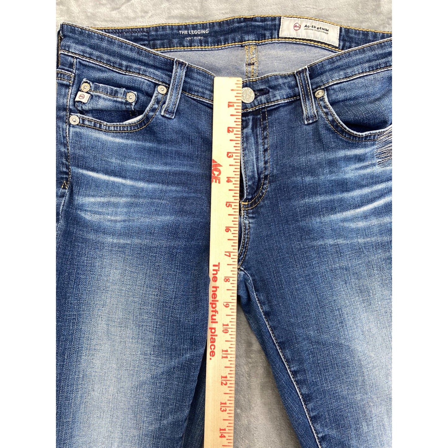 AG Adriano Goldschmied Women's Super Skinny Jeans 28R Blue