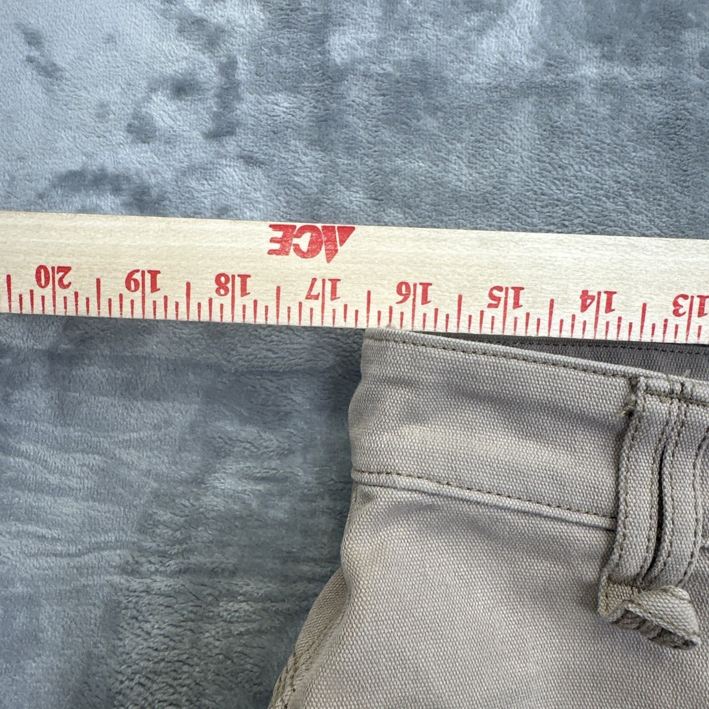 New Duluth Trading Coolmax Canvas Cargo Work Pants Men's Size 34x30 Beige