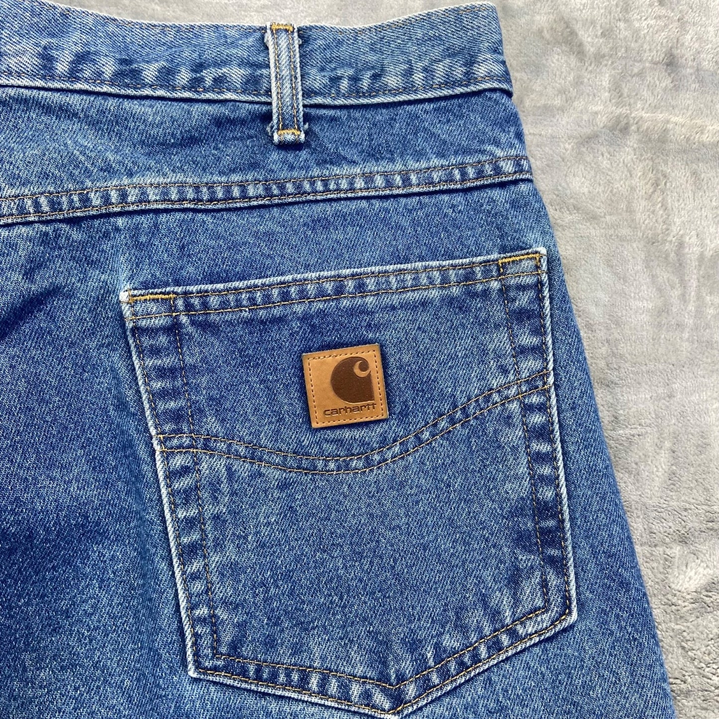 Carhartt Men's Relaxed Straight Jeans Size 40x34 Blue