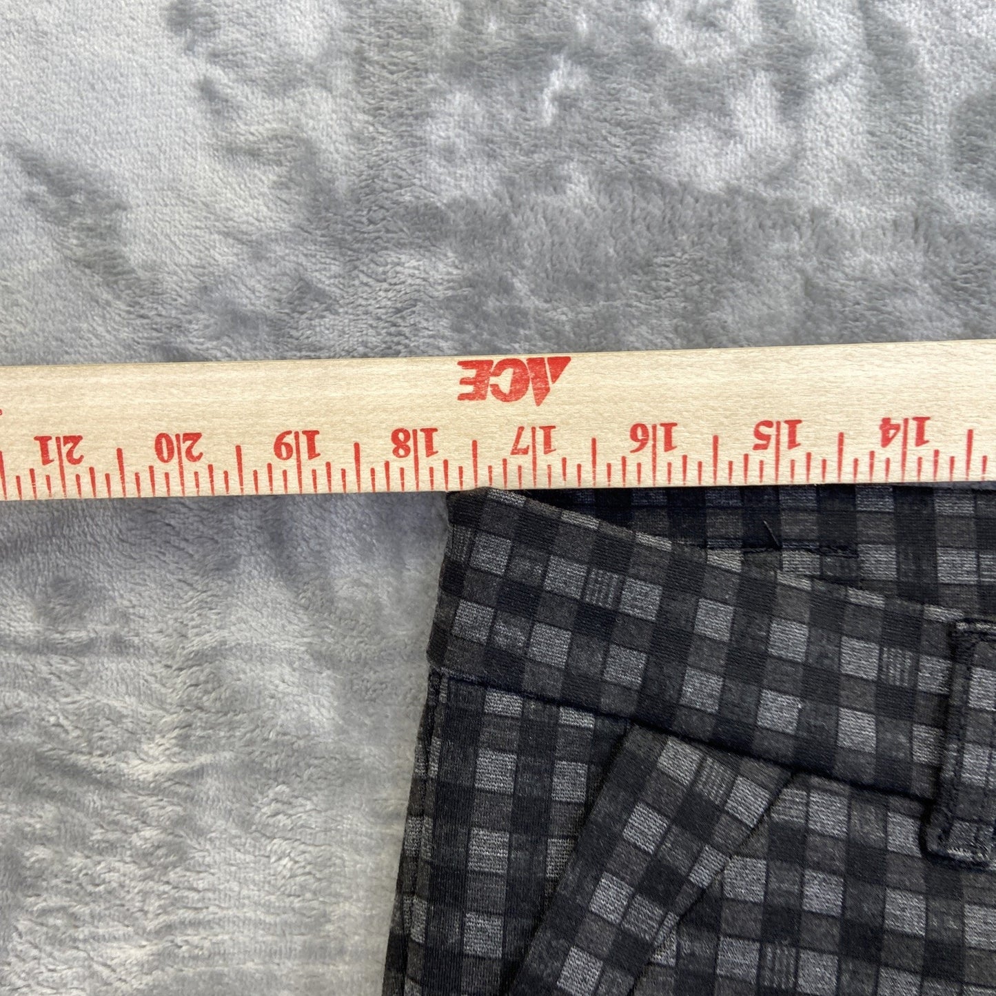 KUT From The Kloth Skinny Trousers Women's Size 14L Plaid Black Dress Pants