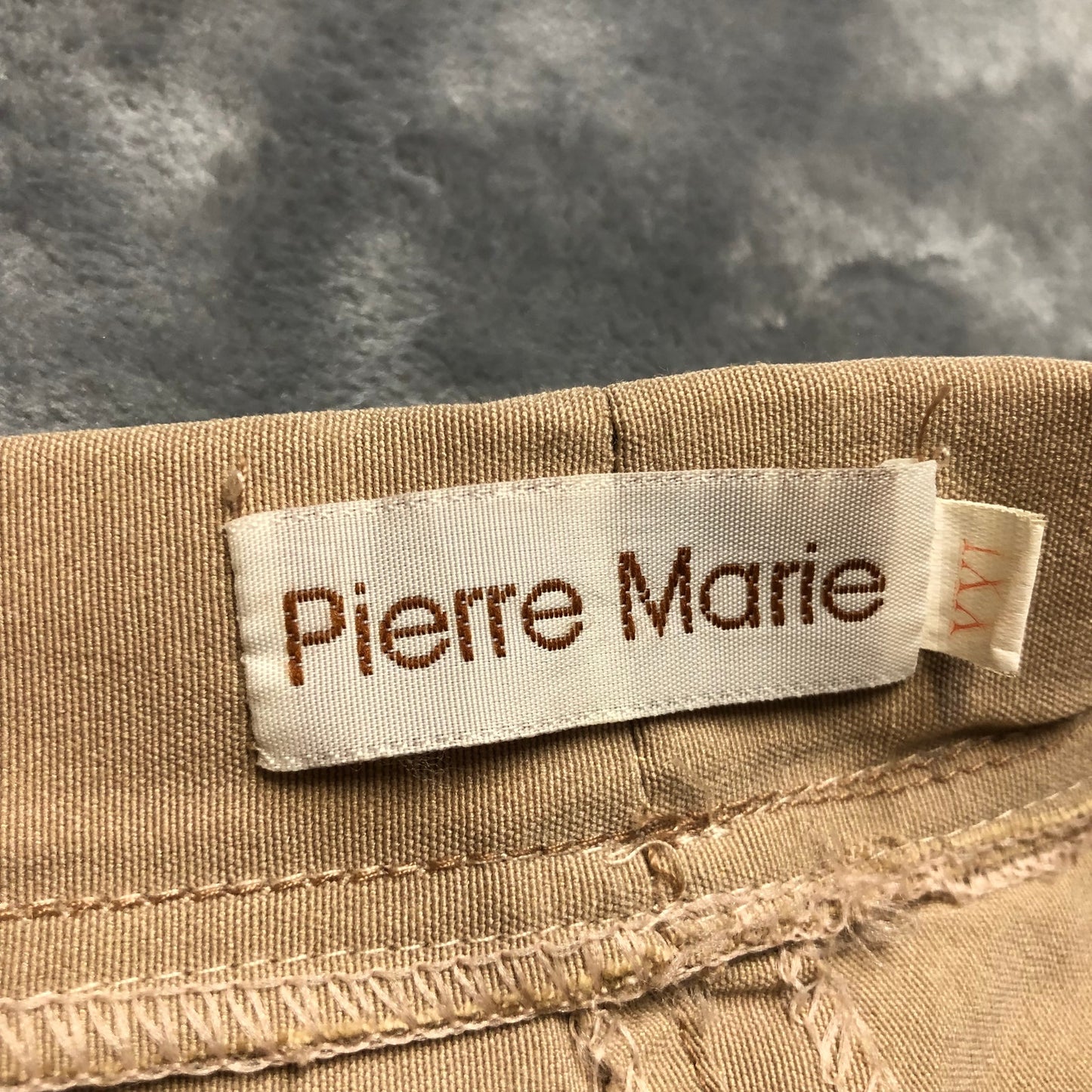 Pierre Marie Women's Stretch Dress Pants Straight Sz 2XL Beige