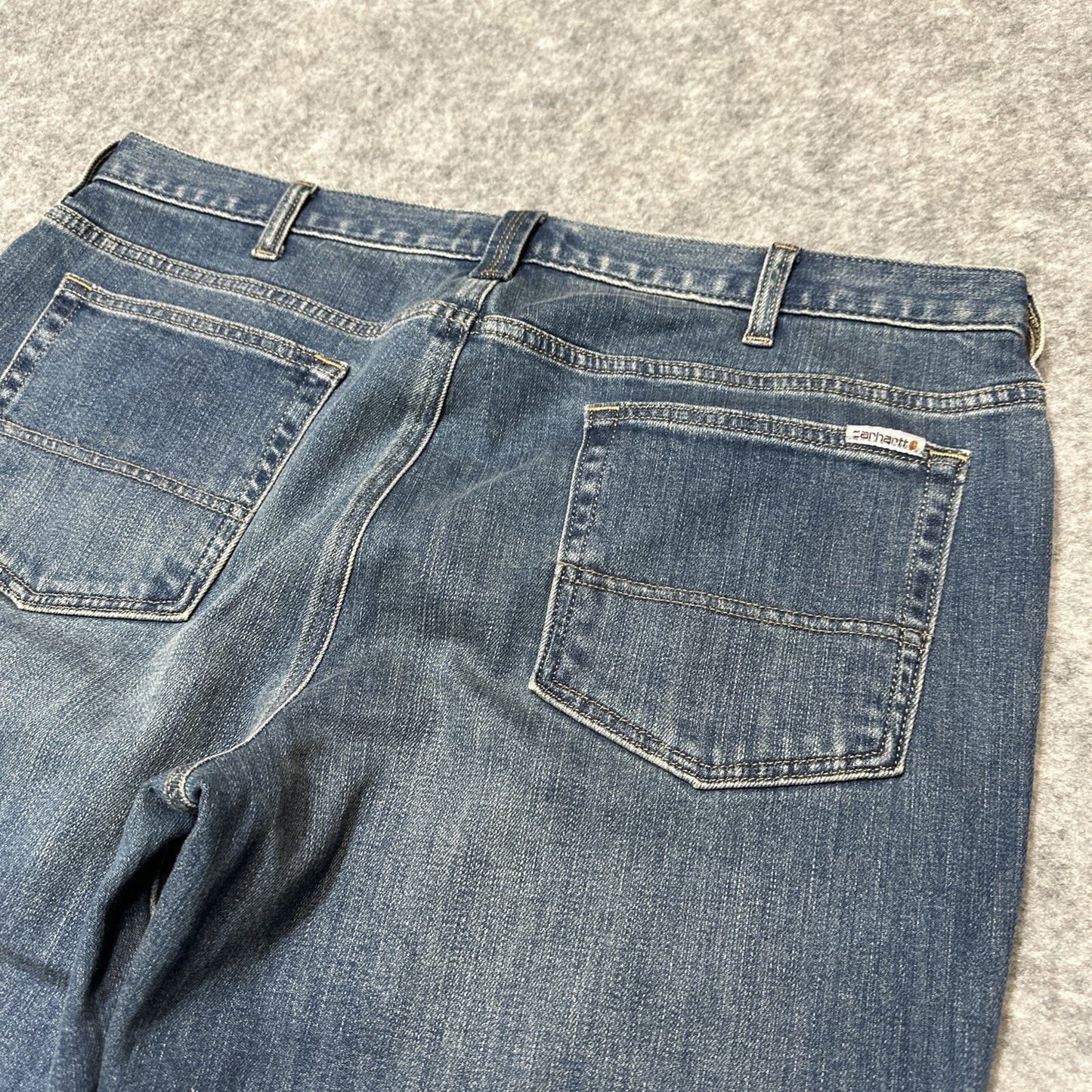 Carhartt Women's Rugged Flex Original Fit Straight Leg Jeans Size 16S Blue Denim