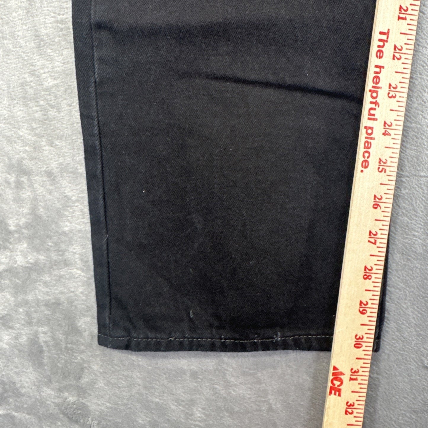 Levi's 501 Original Fit Straight Jeans Mens Size 36x32 Black Denim
