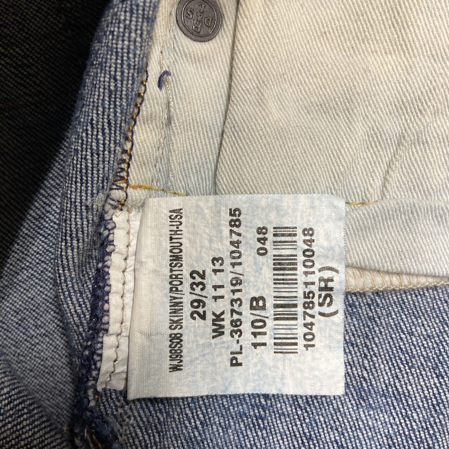 Denim & Supply Ralph Lauren Skinny Jeans Women's Size 29/32 Dark Blue Faded