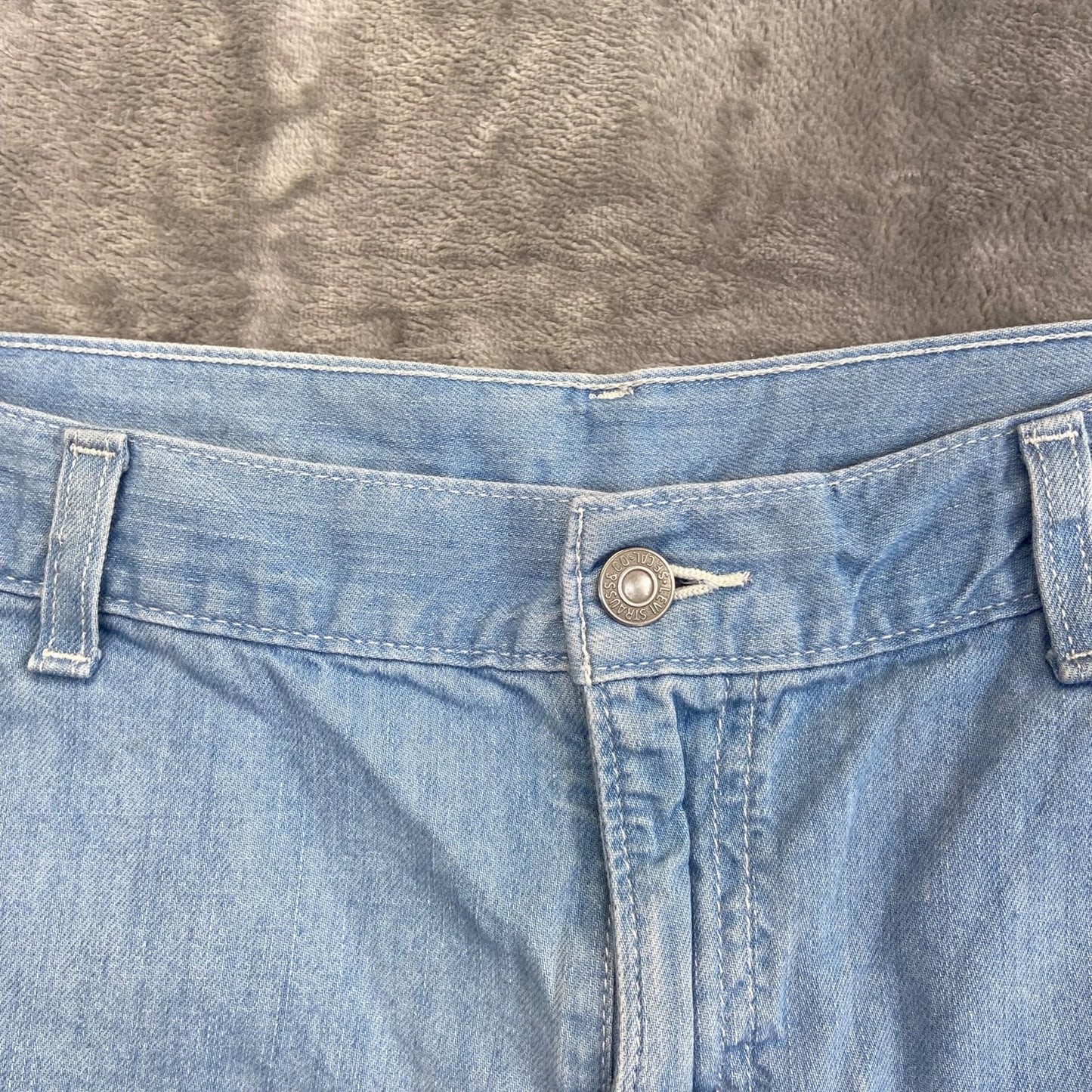 Levi's Men's Denim Shorts Size 30 Light Blue 100% Cotton Casual