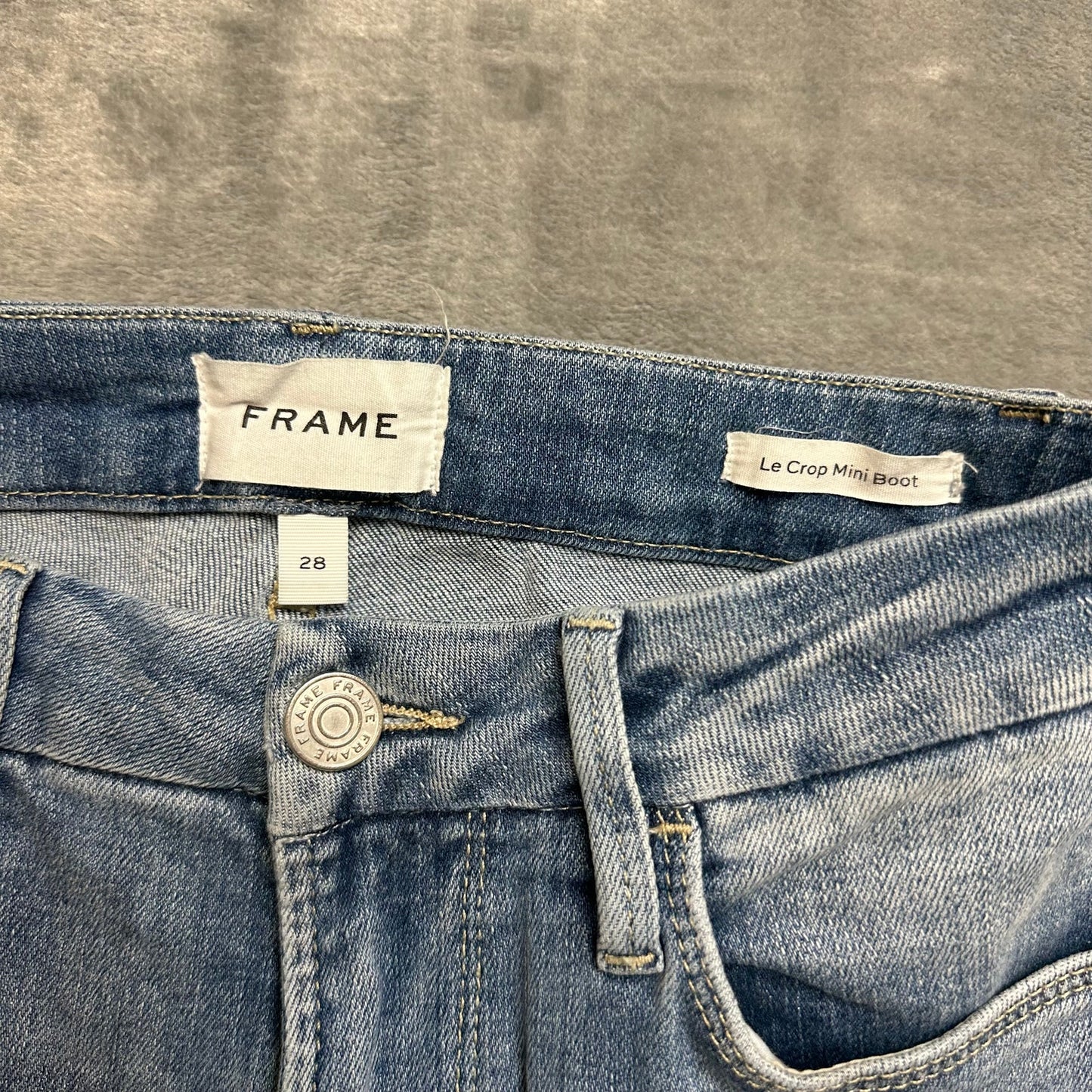 FRAME Bootcut Cut Off Jeans Women's Size 26 Blue Denim