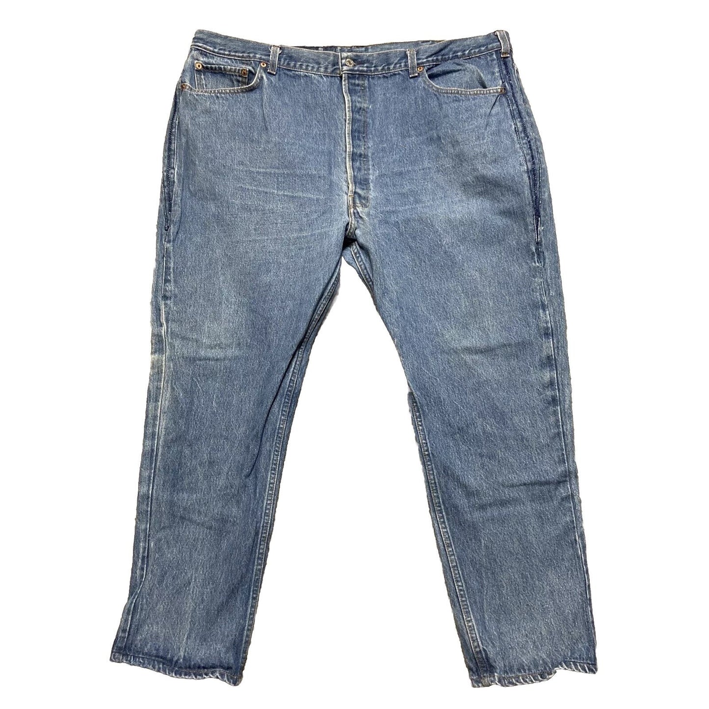 Levi's Strauss Signature Cropped Jeans Men Size 46x32 Blue Denim