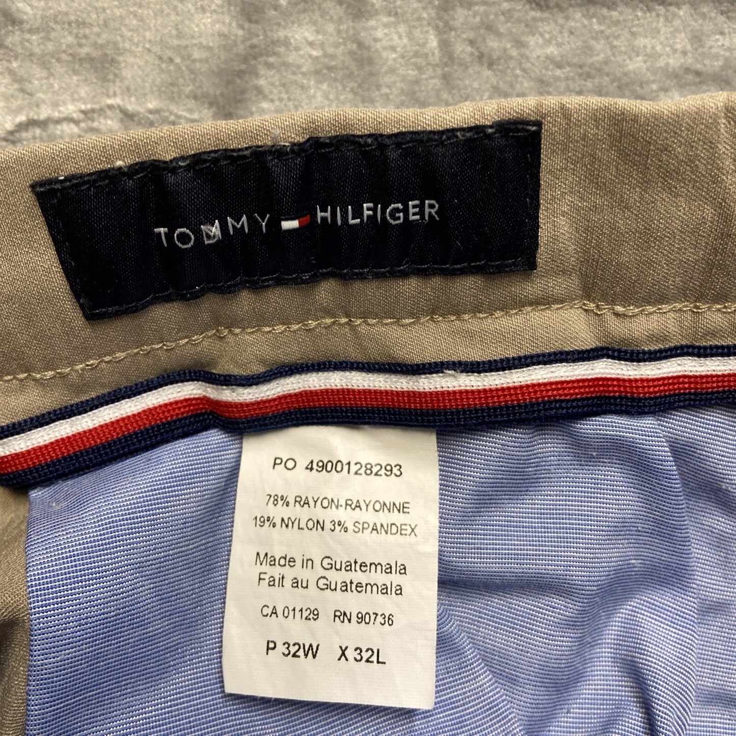 Tommy Hilfiger Wool Dress Pants Men's Size 32x32 Khaki Brown