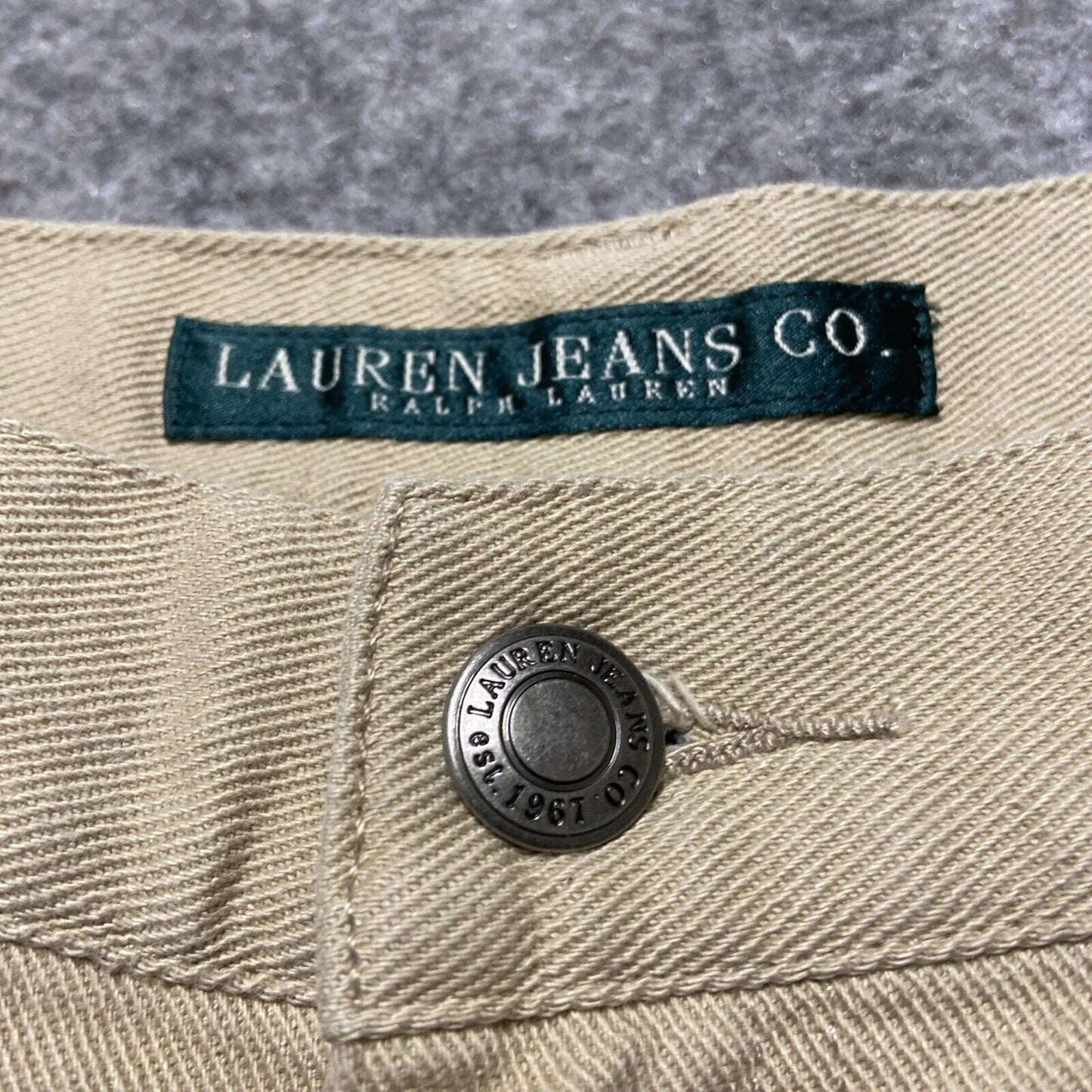 Vintage Lauren Ralph Lauren Western Straight Jeans Women's Size 22W Beige