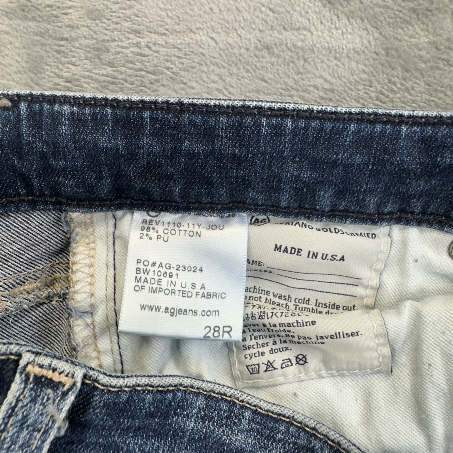 Adriano Goldschmied The Stilt Cigarette Leg Skinny Jeans Women's 28R Blue Denim