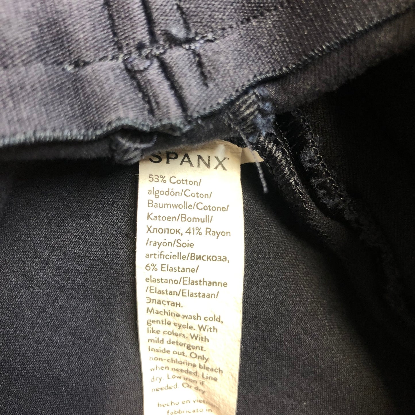 Spanx Skinny Leggings Stretch Pants Women's Size 3XL Black