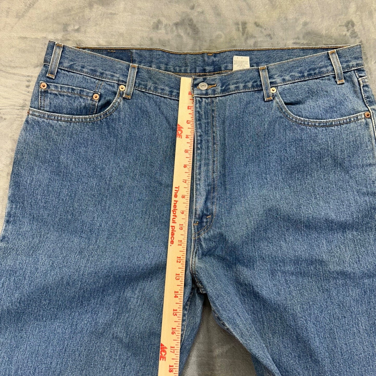 Levi's Men's 550 Relaxed Fit Jeans 44x32 Blue Denim #534424