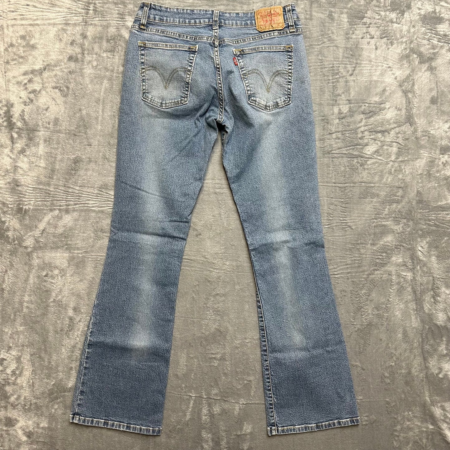 Vintage Levi's Super Low Stretch Bootcut Jeans Women's 7M Blue Denim Light Wash