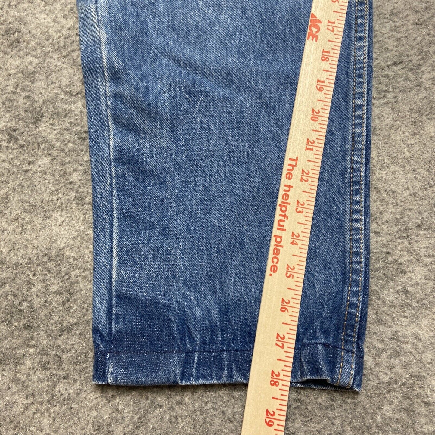 Vintage Levi's 505XX Regular Fit Jeans Men's Size 46x32 *44x29* Blue Hemmed
