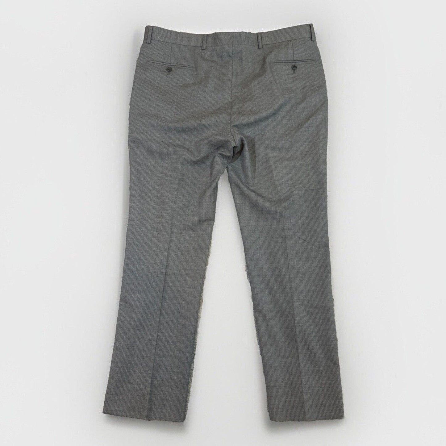 Tommy Hilfiger Wool Dress Pants Men's Size 40x32 Gray Striped Pants Formal