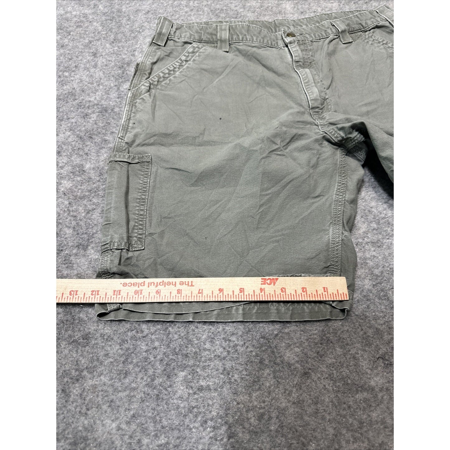 Carhartt Men's Cargo Shorts Size 40 Green Cargo Work Shorts