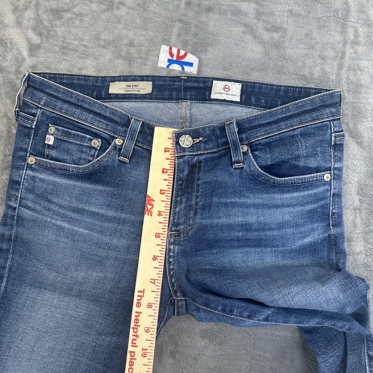 Adriano Goldschmied The Stilt Cigarette Leg Skinny Jeans Women's 28R Blue Denim
