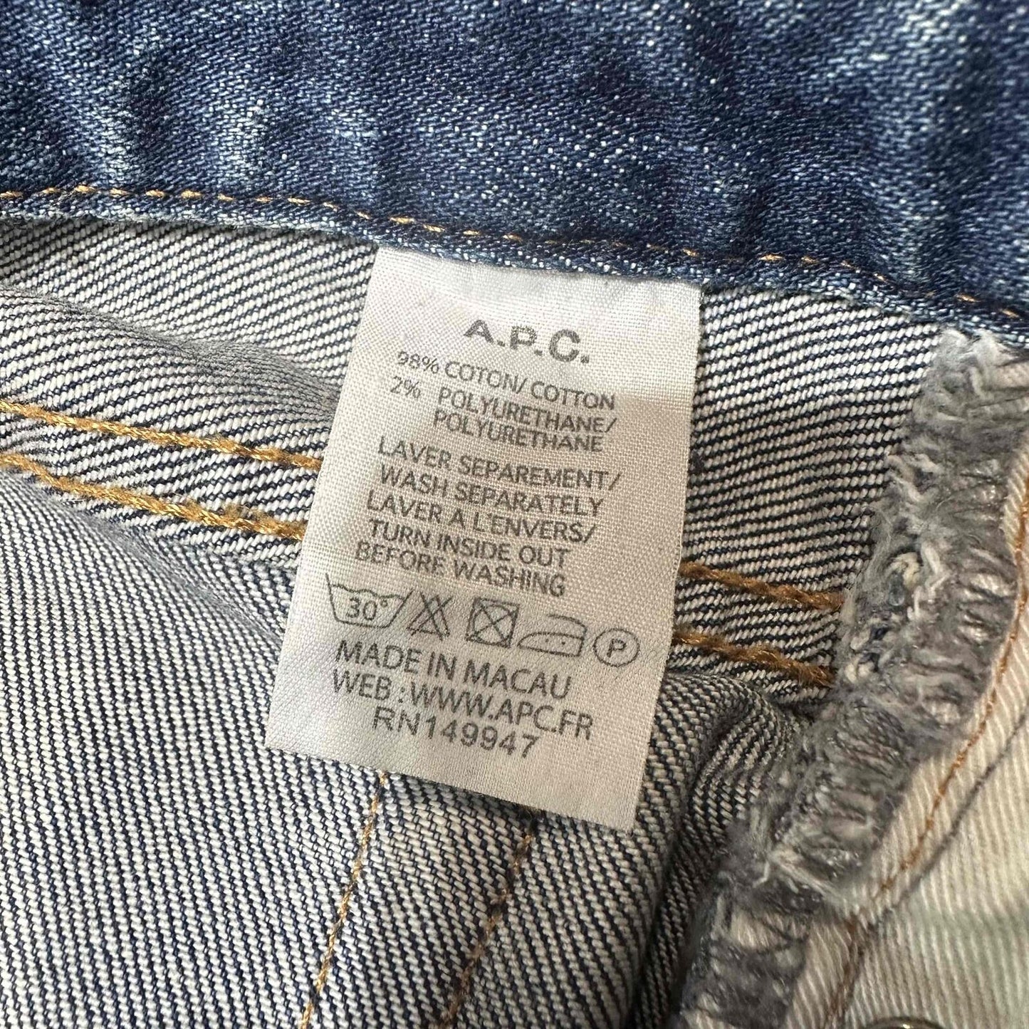 APC Women's High Rise Skinny Jeans Size 25 Blue Medium Wash Denim