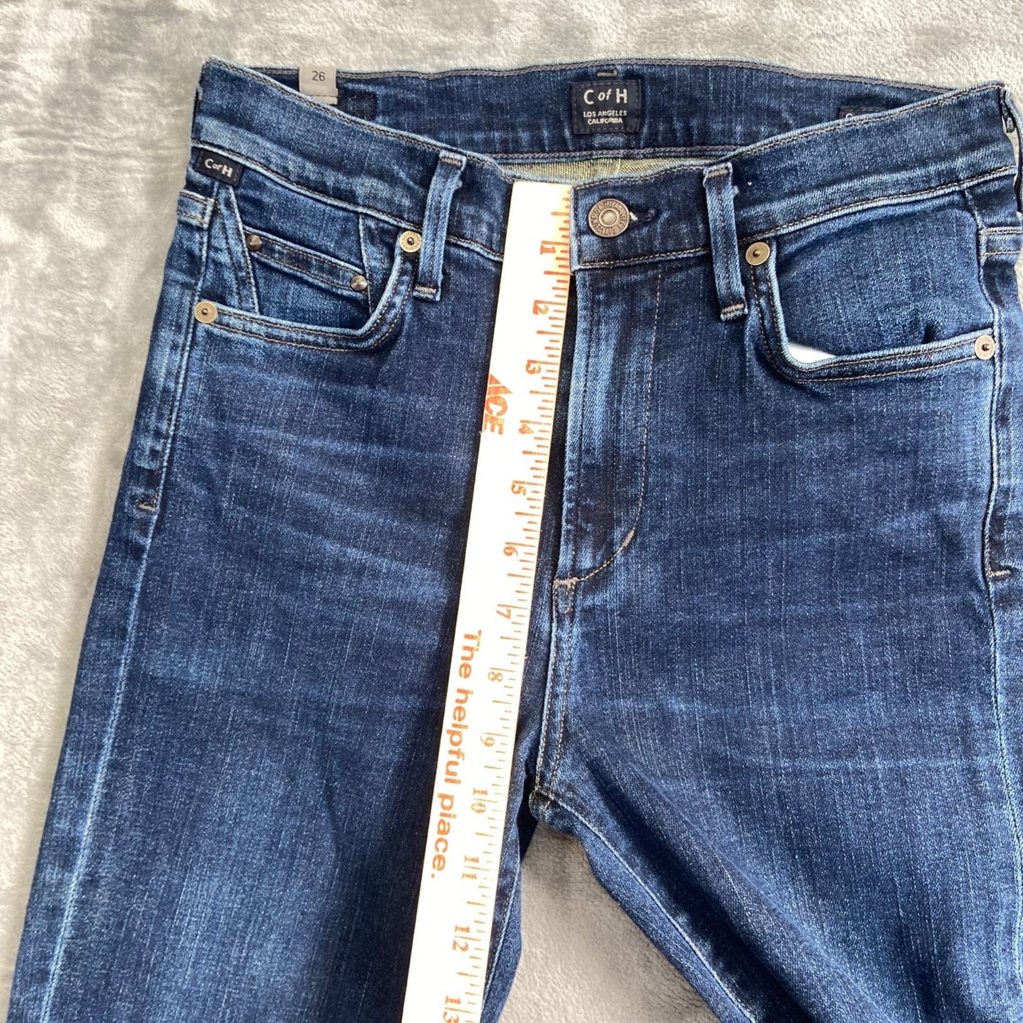 Citizens of Humanity Women's Cara High Rise Cigarette Jeans 26 Blue