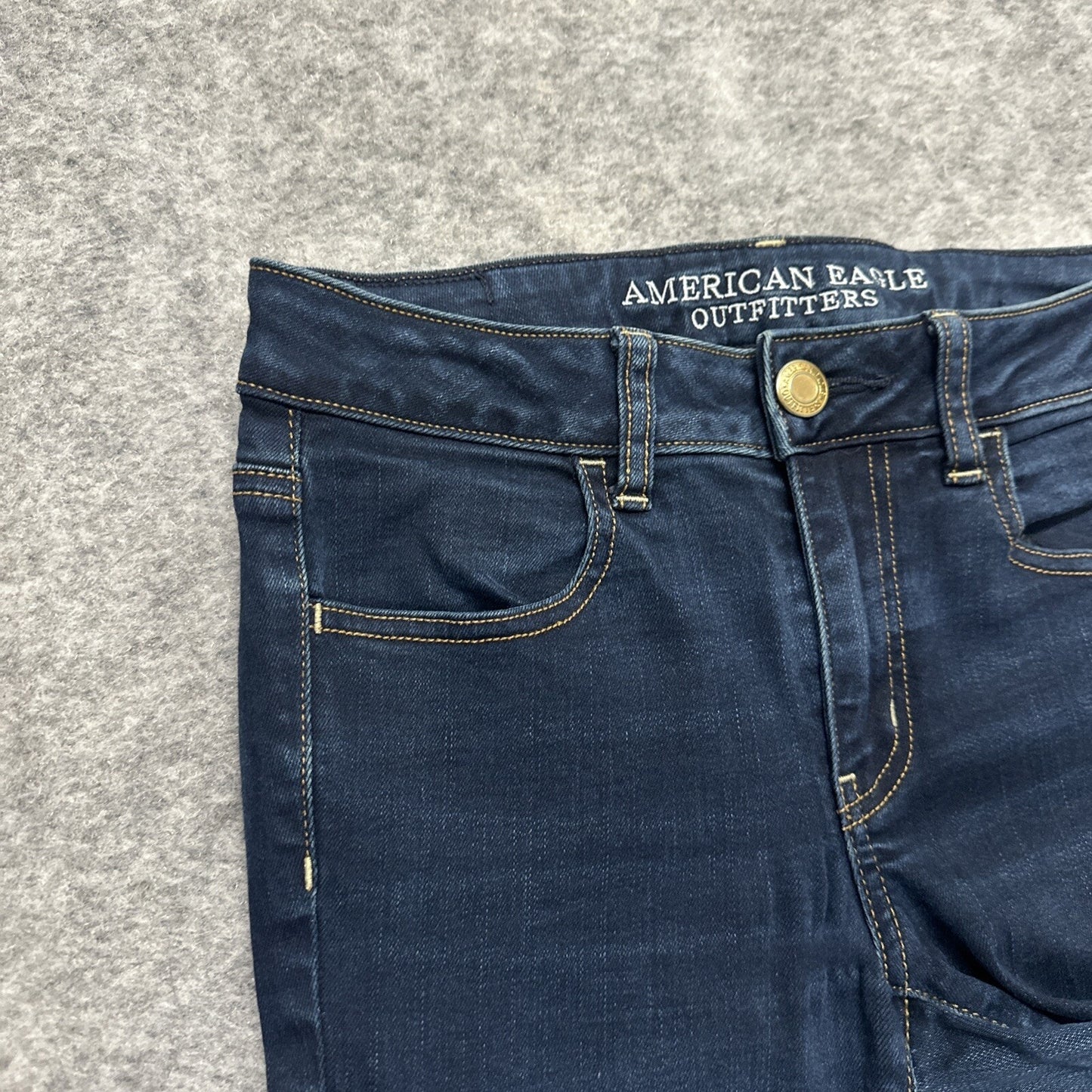 American Eagle Super Stretch Jegging Women's Jeans Size 4R Blue Dark Wash Denim