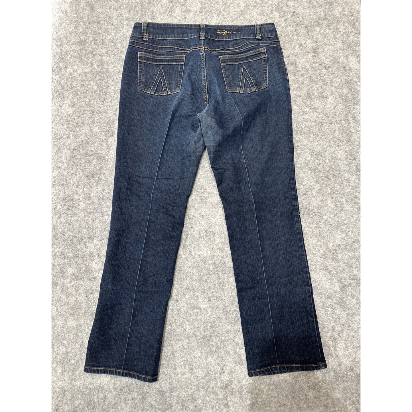 Fubu Women's Straight Leg Jeans Size 15/16 Blue Dark Denim
