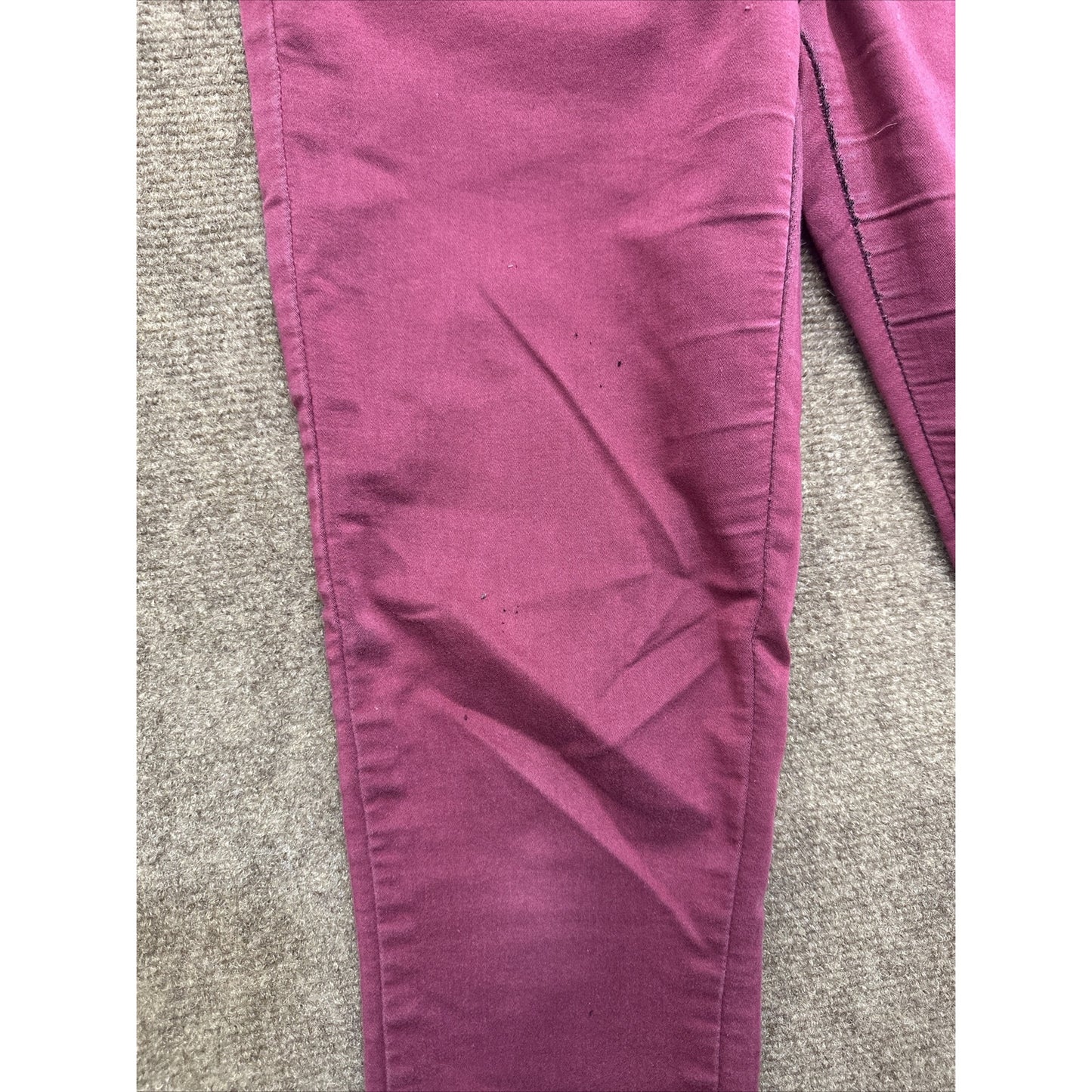 Denizen Levi's Jegging Womens Jeans Size 5 - 27W Burgundy Red Denim