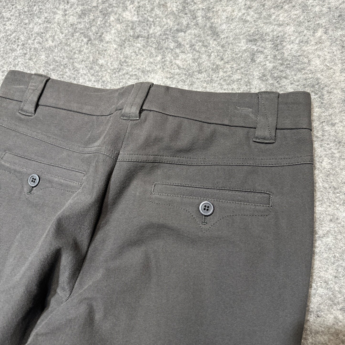 GUNEX by BRUNELLO CUCINELLI Women’s Chinos Size 4 Gray Dark Wash Pleated Pants