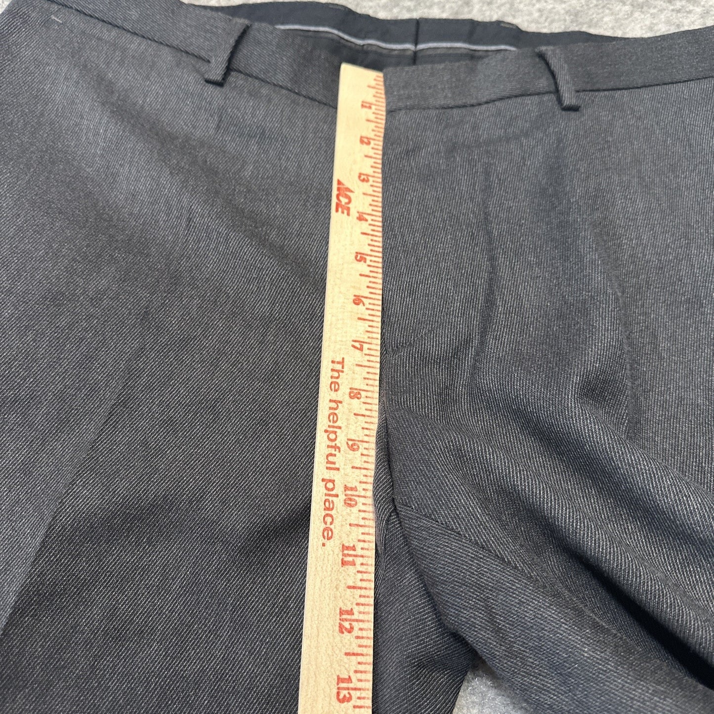 Hugo Boss Men's Straight Leg Pleated Dress Pants Size 36R Black Clip Pants