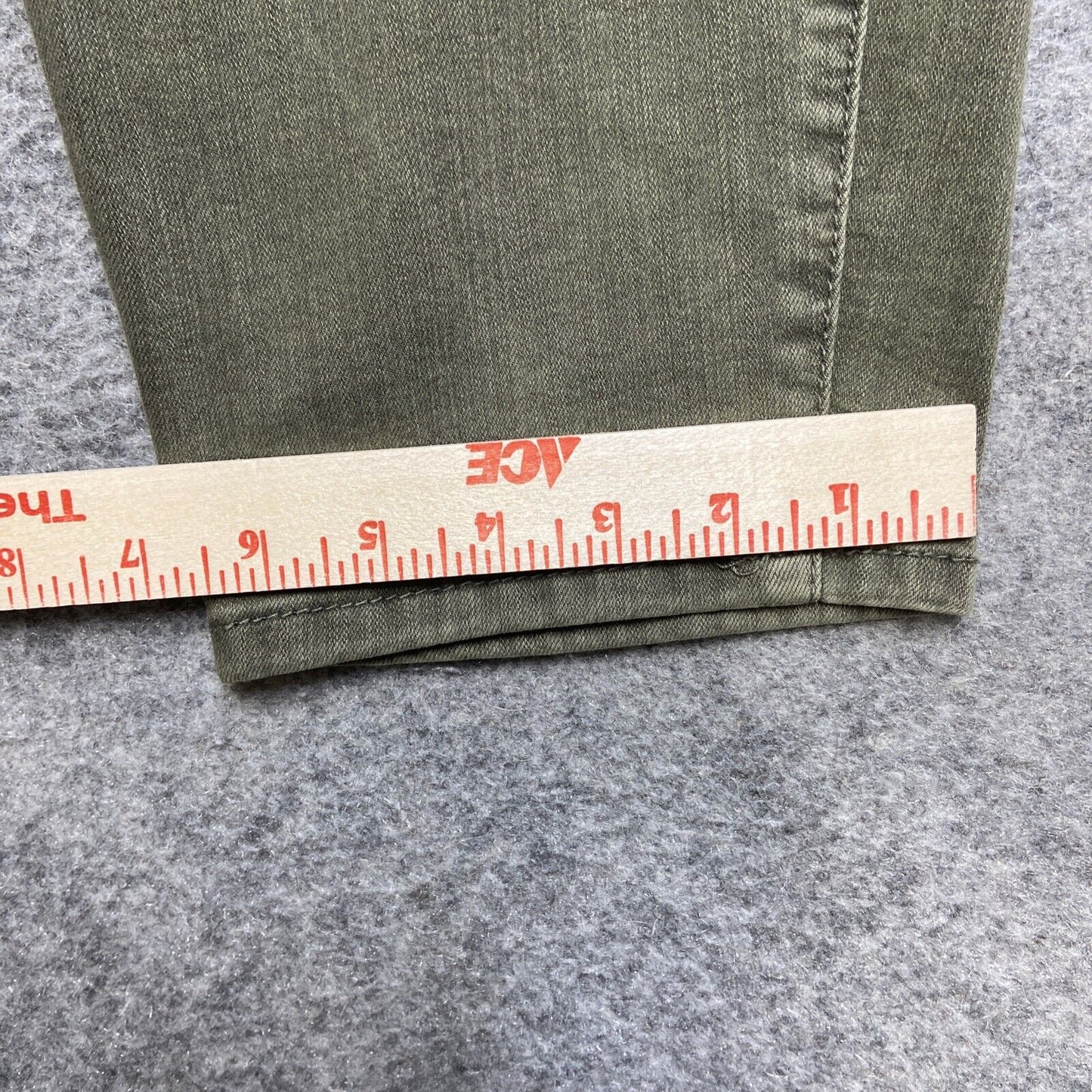 Torrid Skinny Ankle Jeans Women's Size 22 Green Button Fly Denim