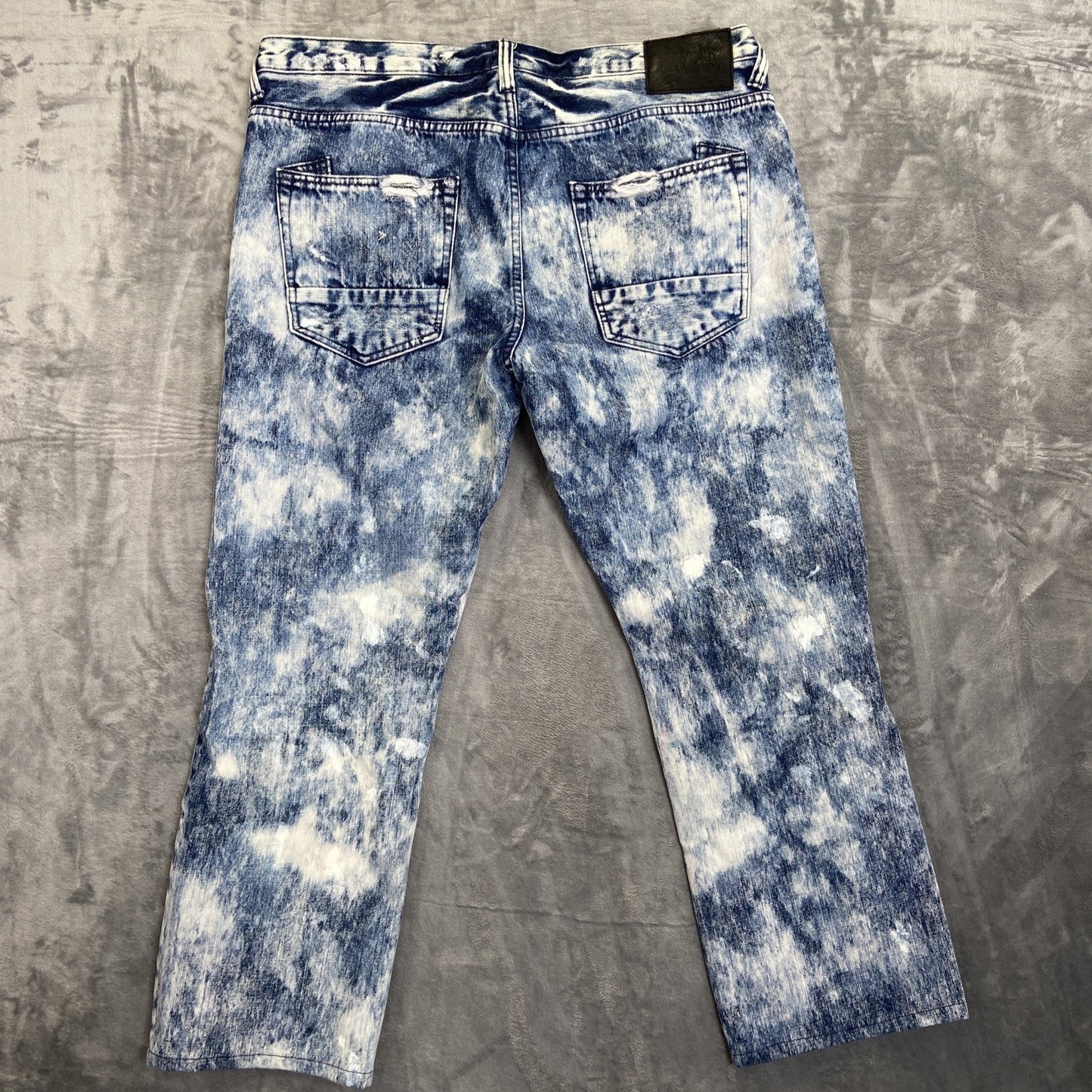 PRPS Distressed Straight Jeans Men's Size 40 Blue Denim