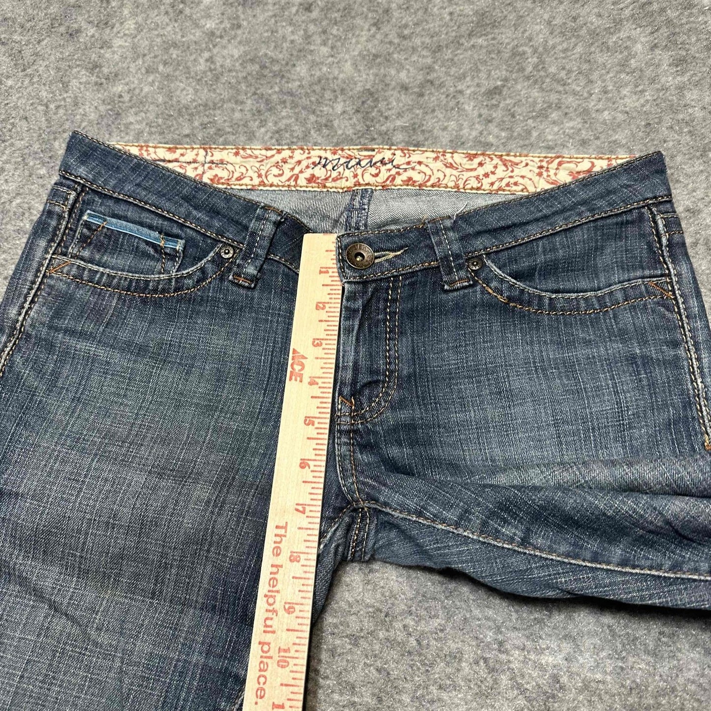 Mavi Olivia Women's 5 Pocket Button Closure Bootcut Jeans Size 28x32 Blue Denim