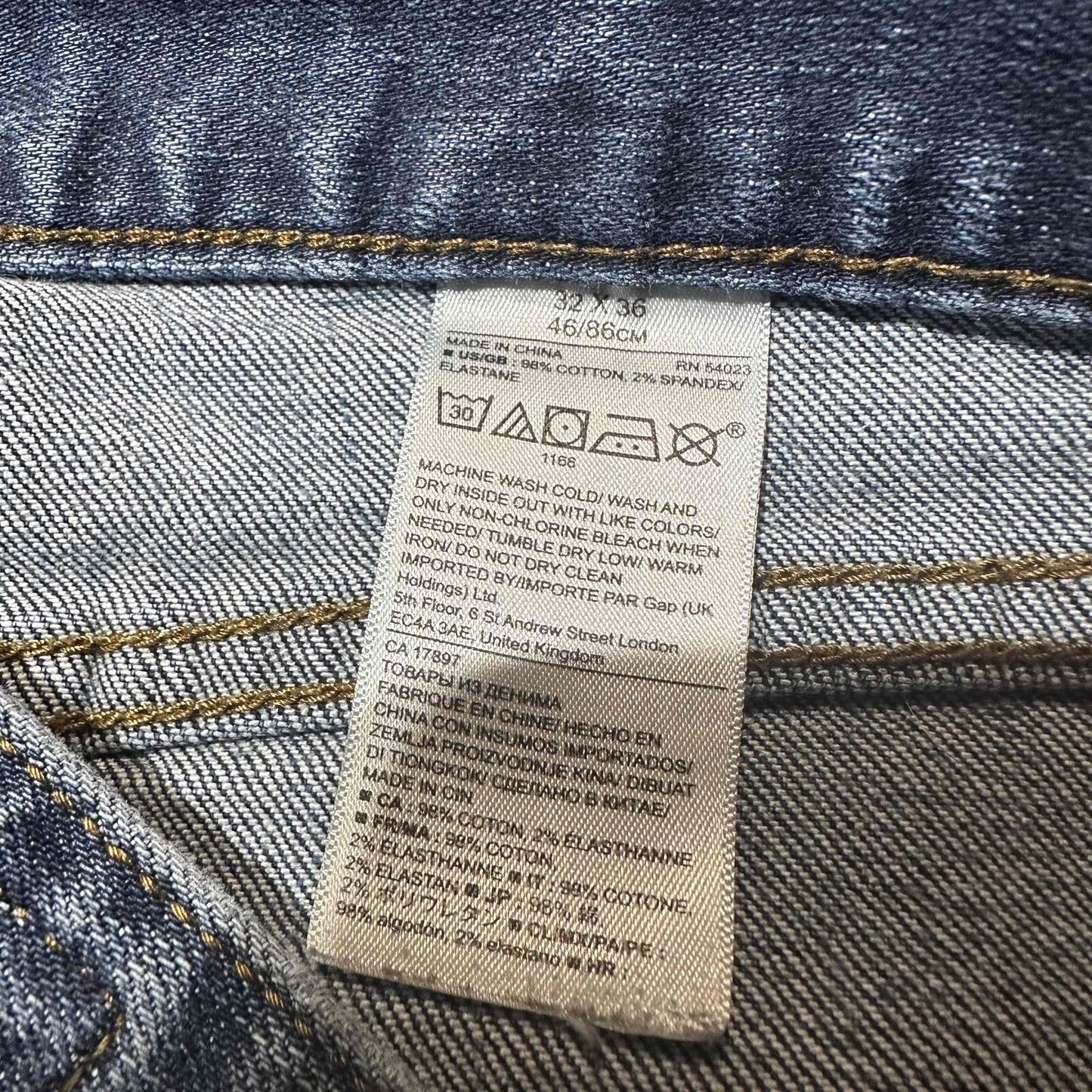 Banana Republic Jeans Men's Five Pocket Button Fly Straight Jeans 32x36 Blue