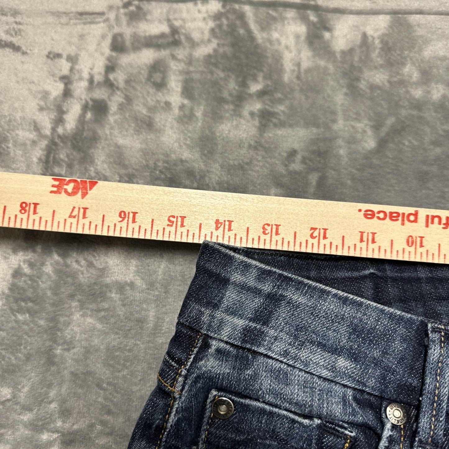 Fidelity Supreme Flared Jeans Women’s Size 28 Dark Blue Denim