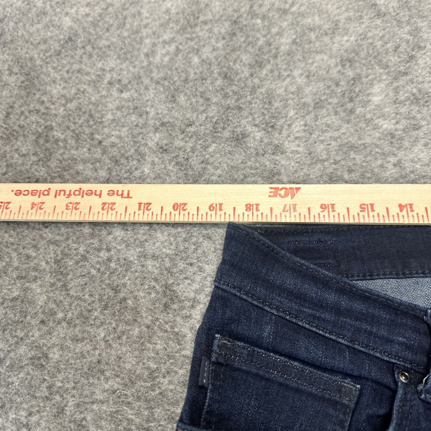 LEE Relaxed Fit Women's Straight Jeans Size 9 Blue Dark Wash Denim