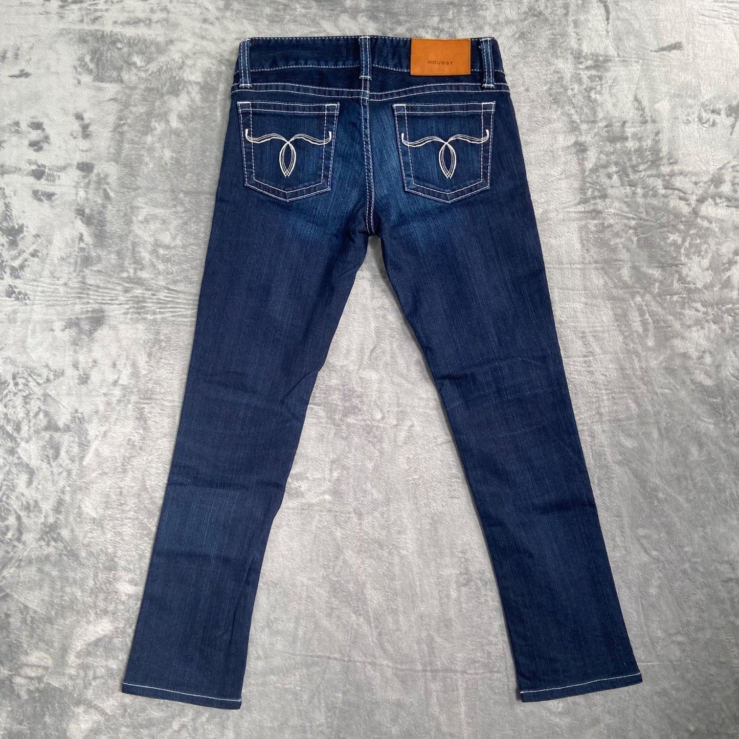 New MOUSSY Women's Skinny Jeans Size 25 Blue Dark Wash Denim