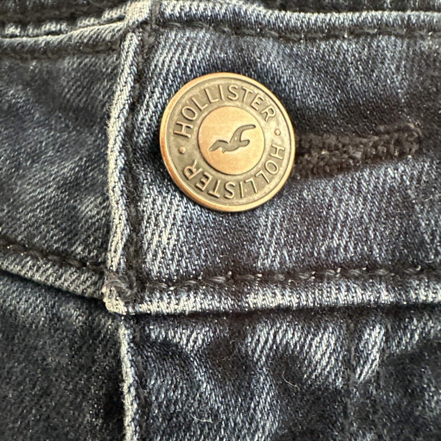 Hollister Classic Stretch Jeans Womens 0R Distressed High Rise Super Skinny Blue