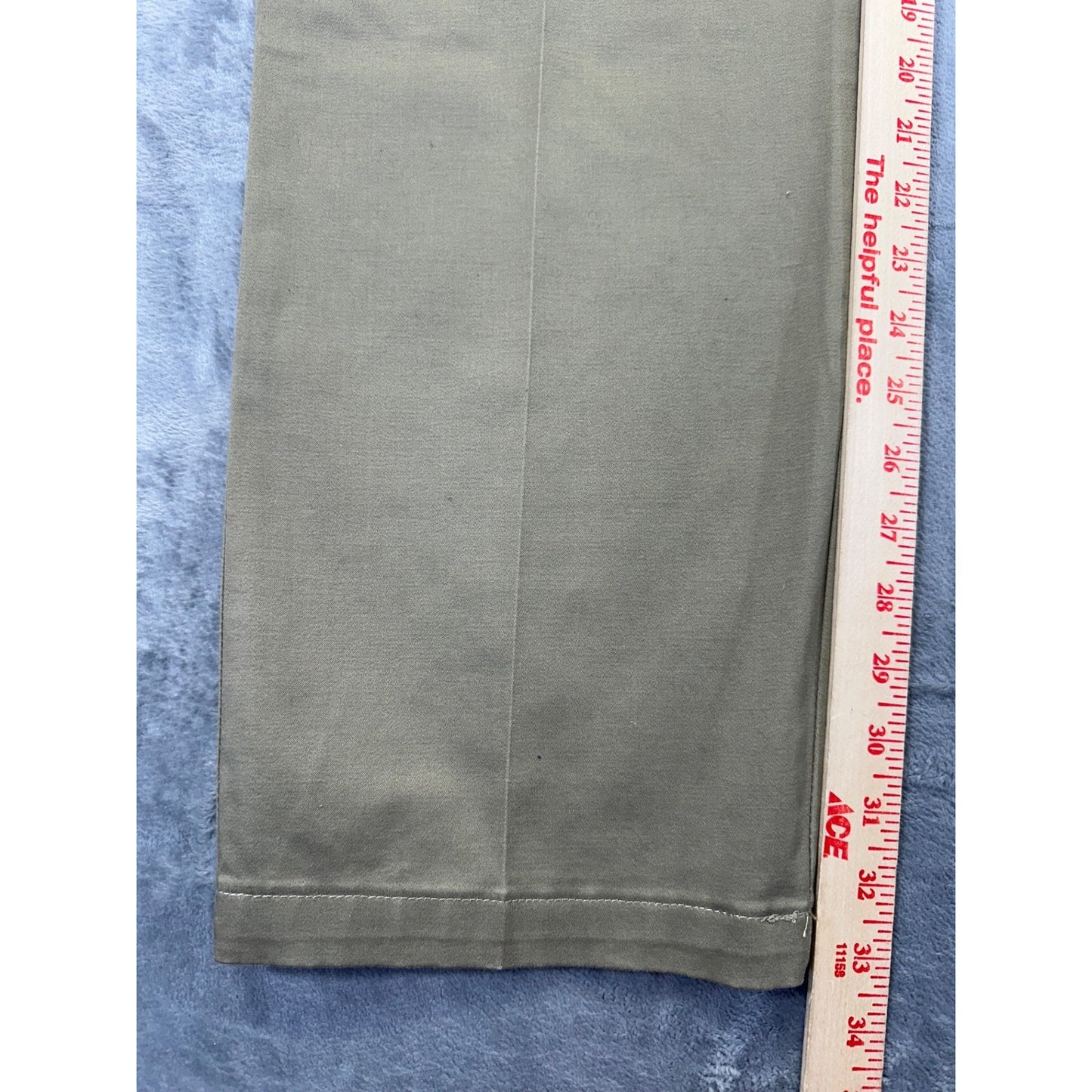 Lee Men's Carefree Stretch Straight Pants 36x34 Khaki