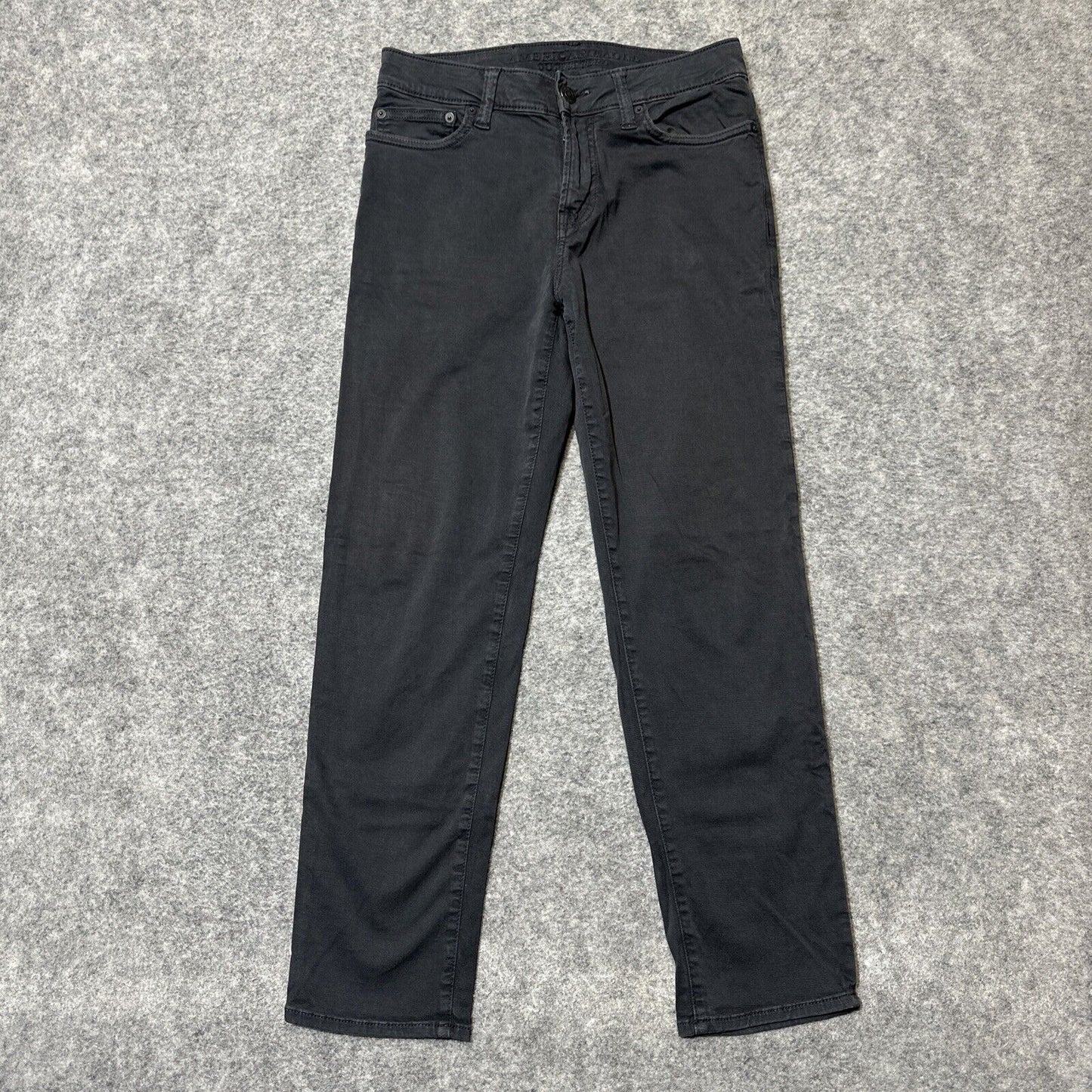 American Eagle Extreme Flex Men's Slim Straight Jeans Size 26x28 Dark Gray Denim