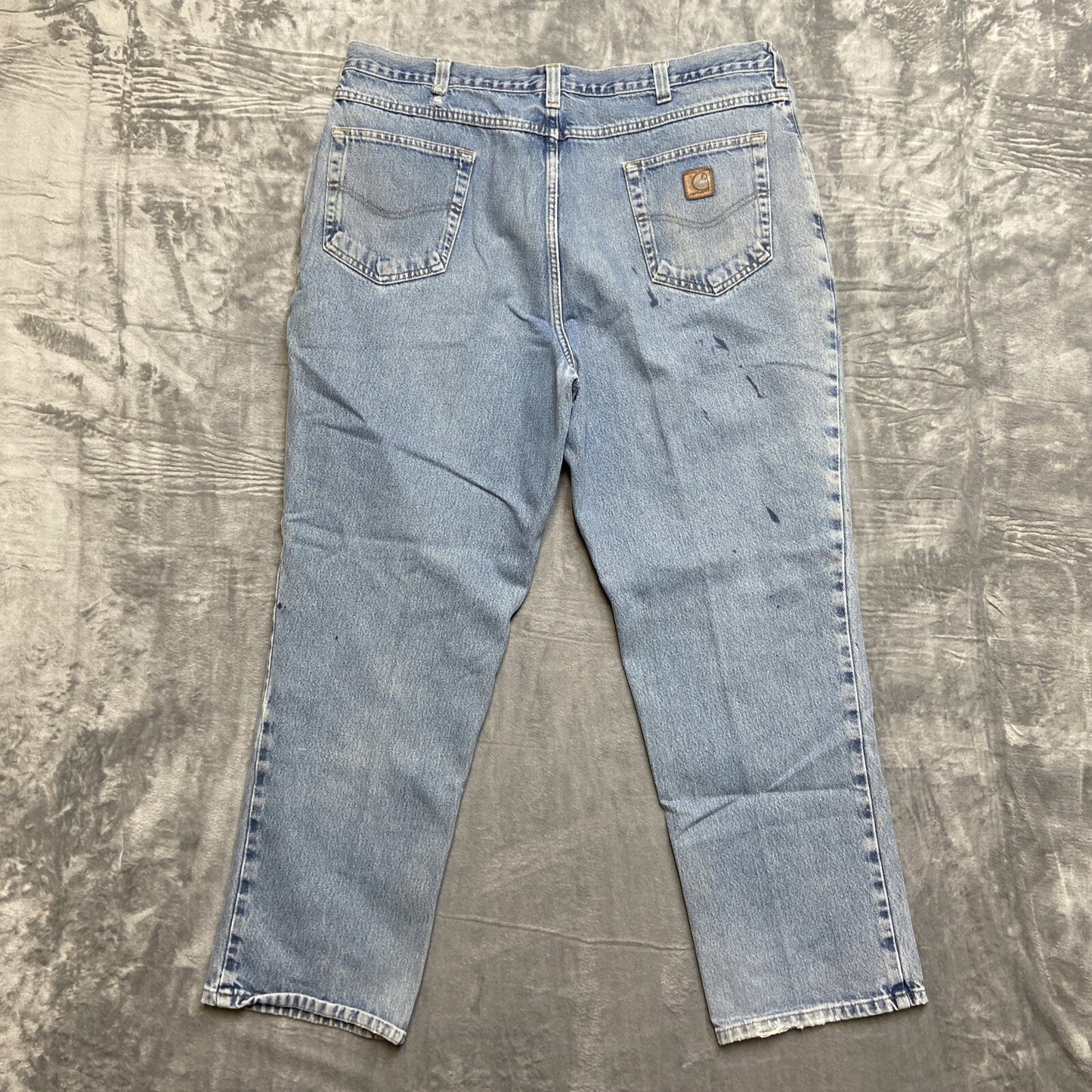 Lot of 4 Carhartt Relaxed Fit Jeans Men's 40x30 Blue Wholesale Work Jeans