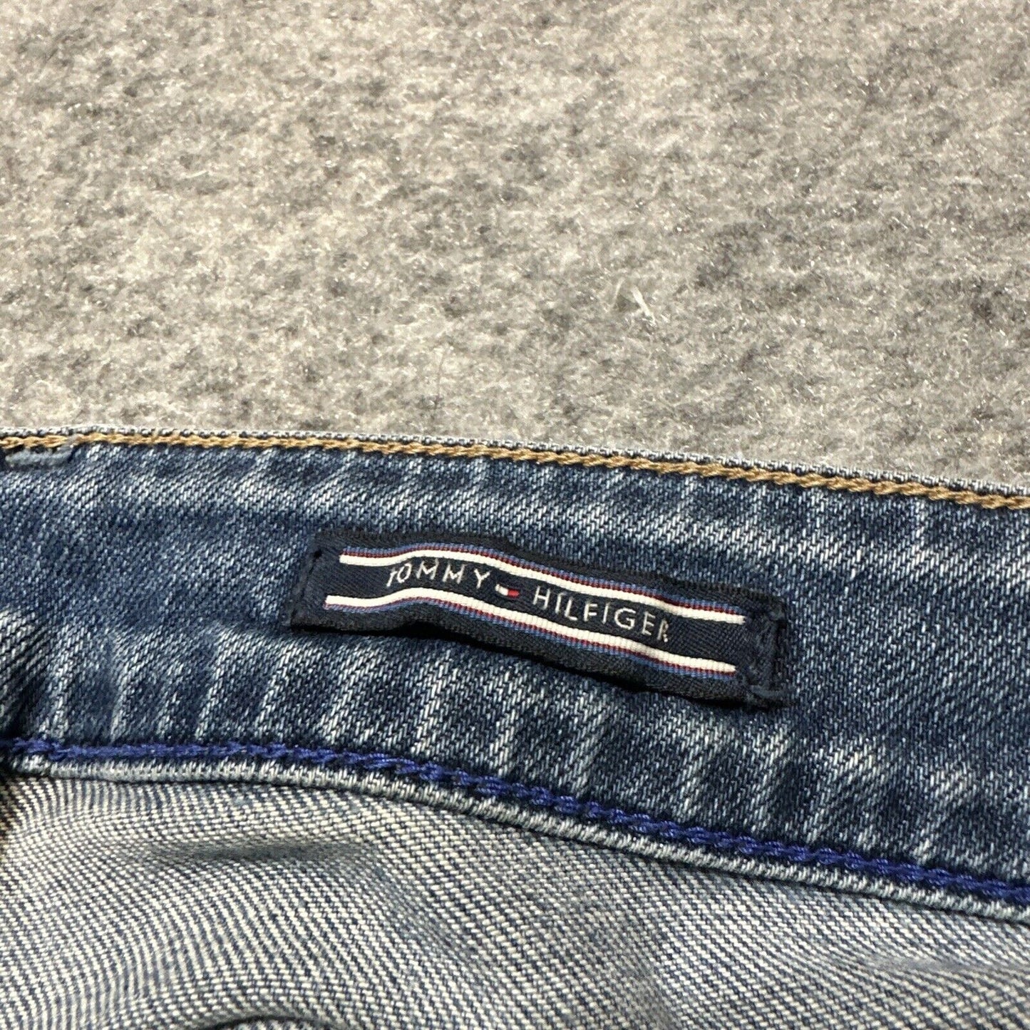 Tommy Hilfiger Milan Women's Distressed Slim Jeans Size 31/30 Blue Denim